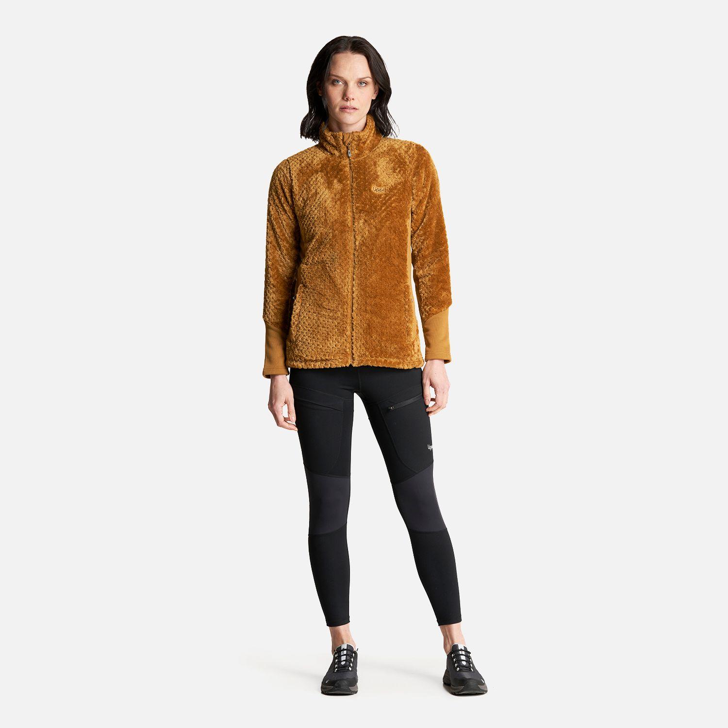 Chaqueta Mujer Furry Shaggy-Pro Jacket Mostaza Oscuro Lippi-6