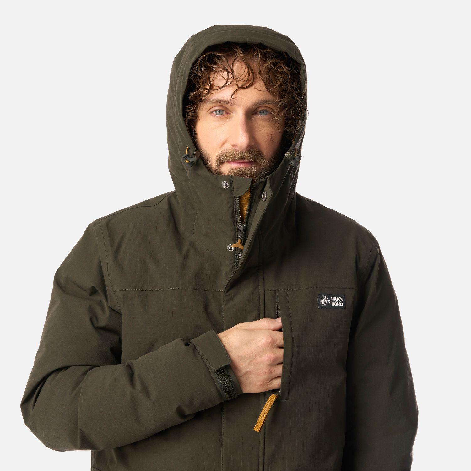 Chaqueta Hombre Diluvio Verde Militar Haka Honu I26-3