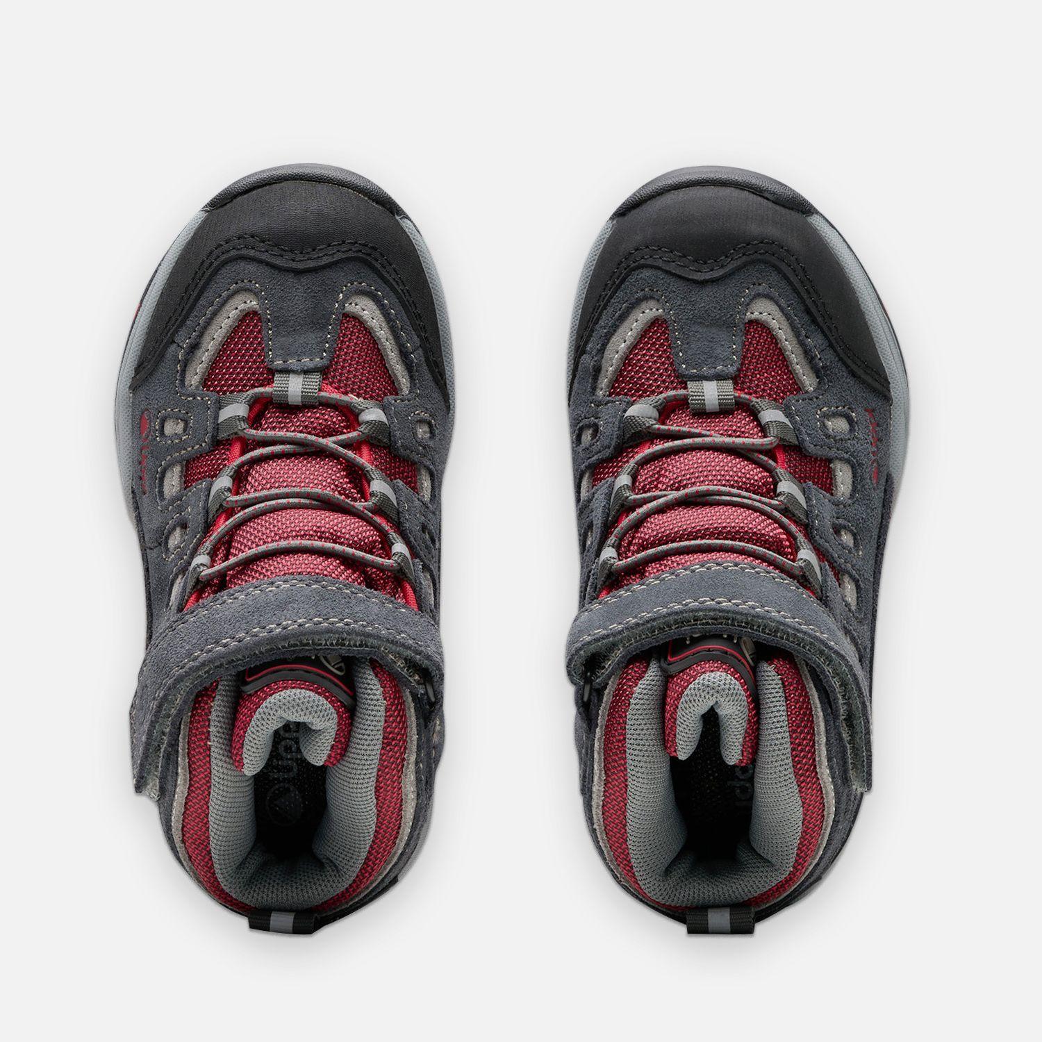 Botín Niño Puelo CS HI Velcro Gris Rojo Lippi-5