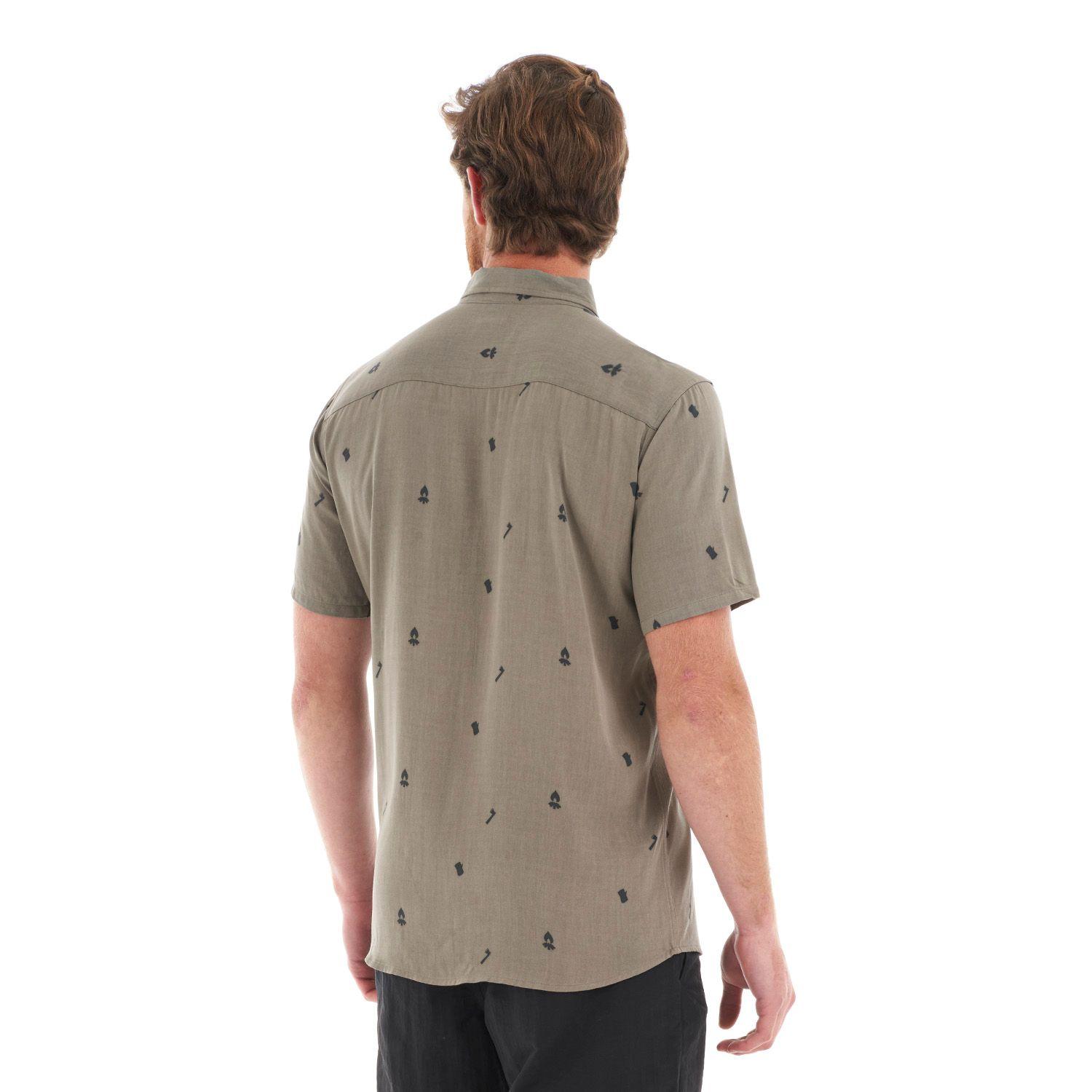 Camisa Hombre Camp Short Sleeve Shirt Print Laurel Lippi-4