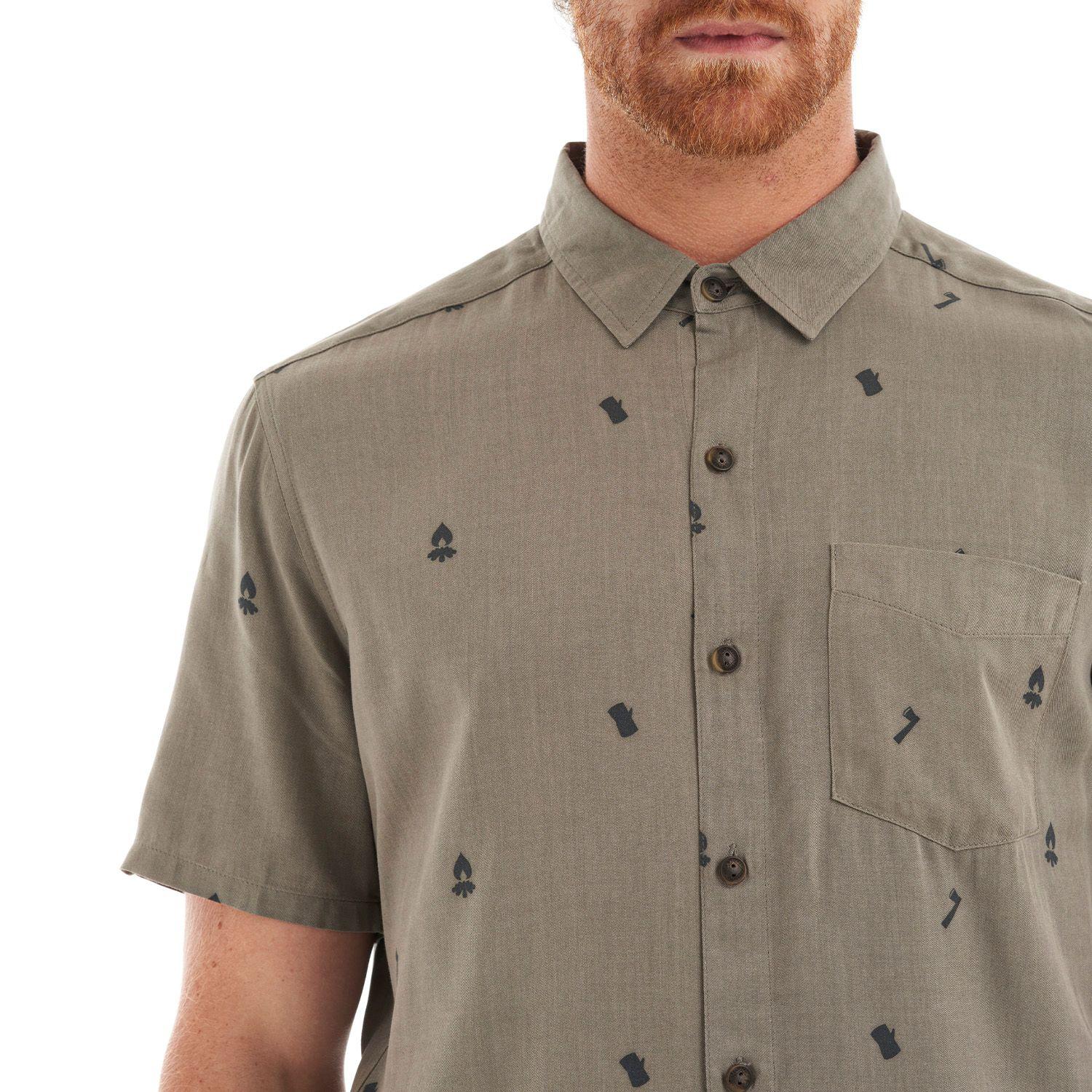 Camisa Hombre Camp Short Sleeve Shirt Print Laurel Lippi-6
