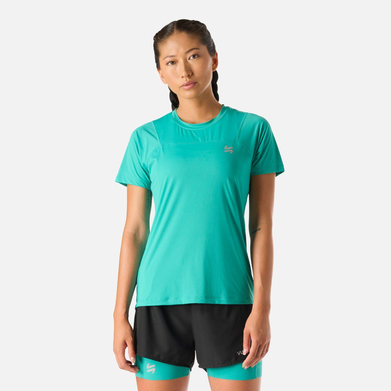 Polera Mujer Built To Move T-Shirt Turquesa Vulcano-0