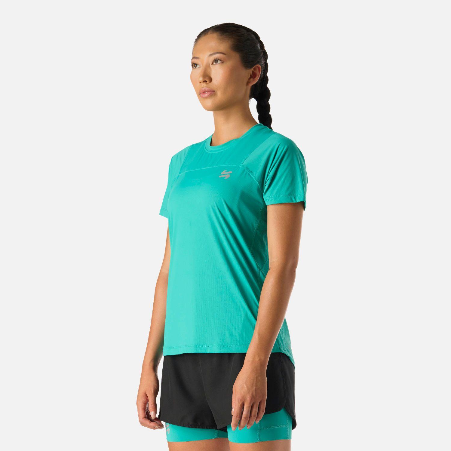 Polera Mujer Built To Move T-Shirt Turquesa Vulcano-1