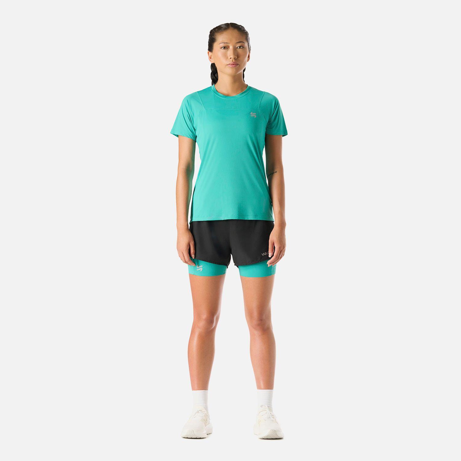 Polera Mujer Built To Move T-Shirt Turquesa Vulcano-6