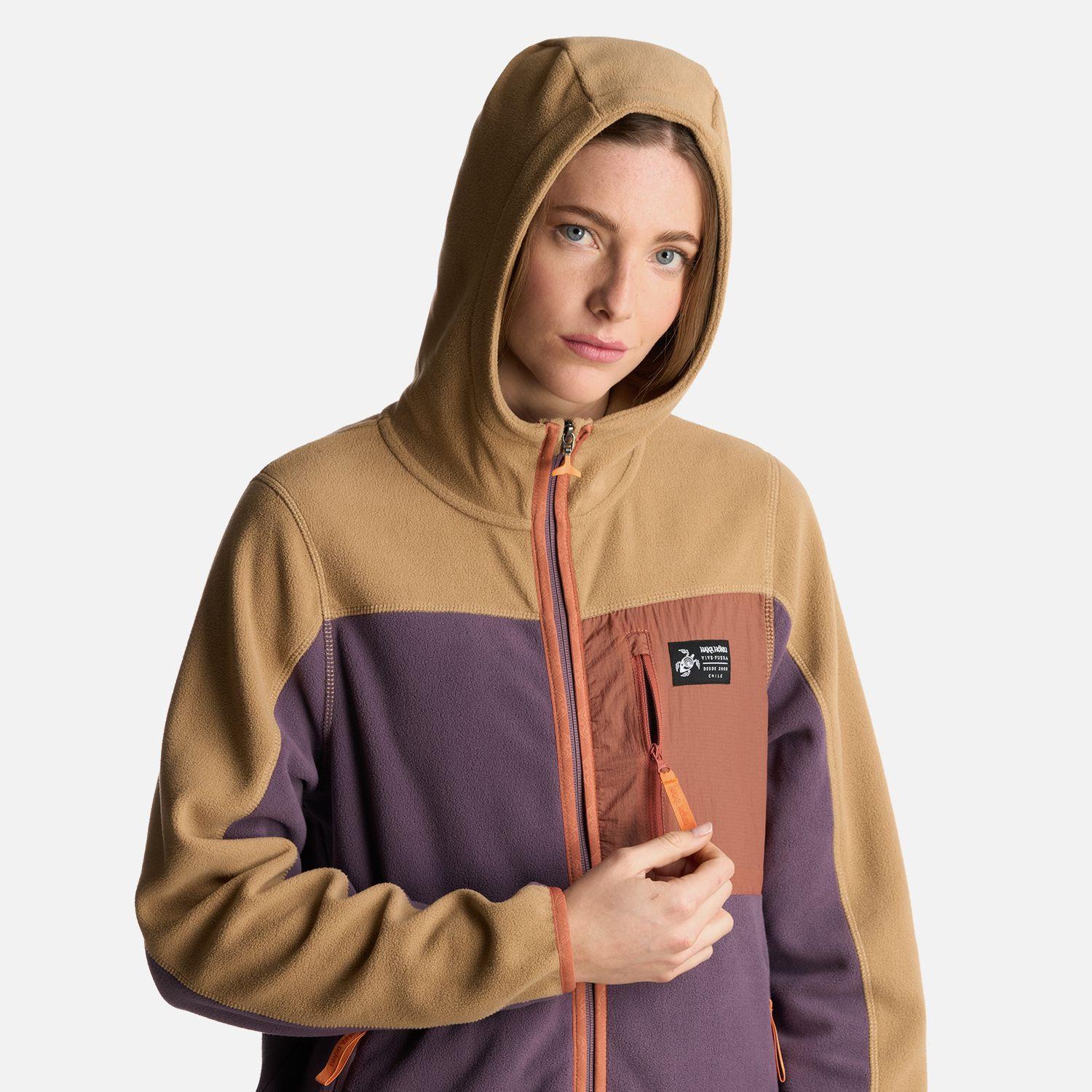 Polerón Mujer Leñera Morado Claro Haka Honu-3