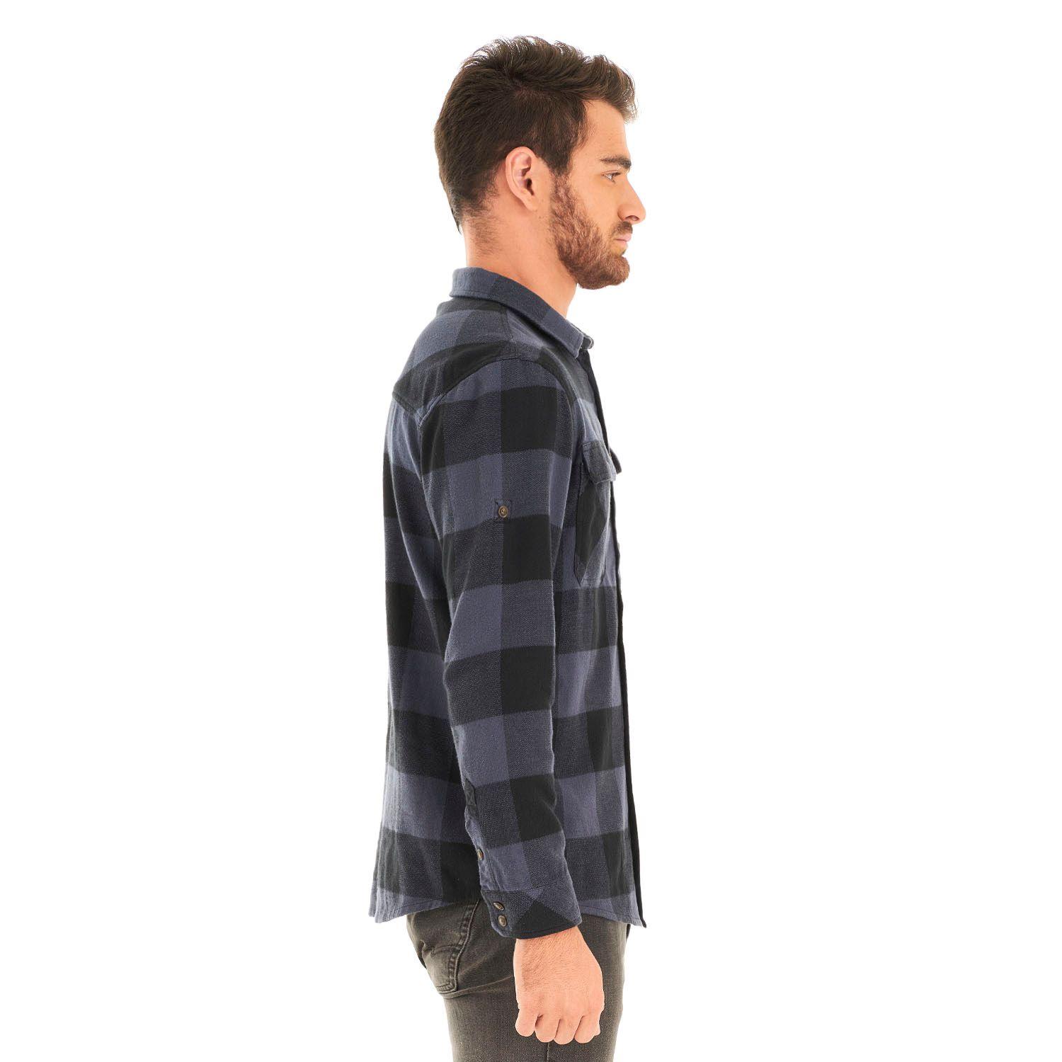 Camisa Hombre Lumberjack Shirt Azul Marino Lippi I21-3