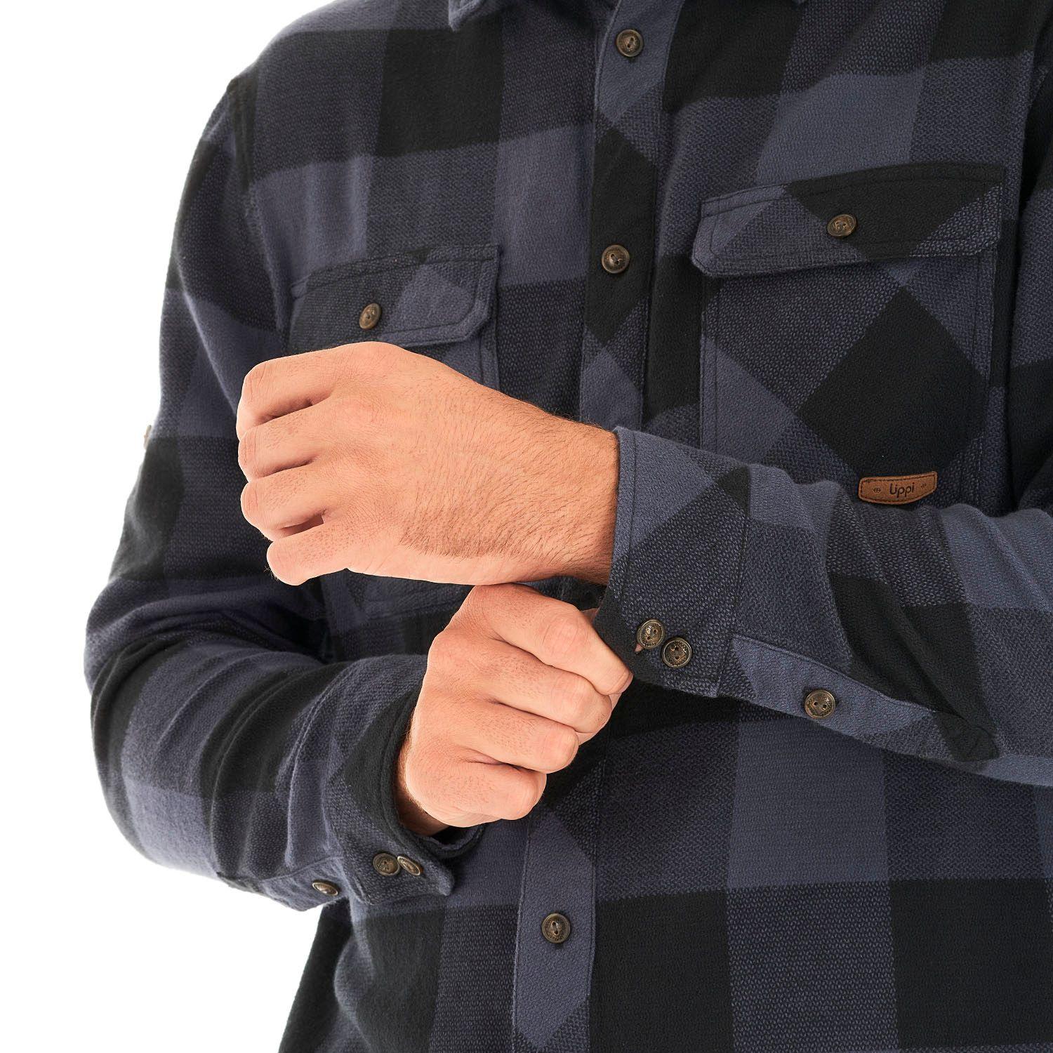 Camisa Hombre Lumberjack Shirt Azul Marino Lippi I21-7