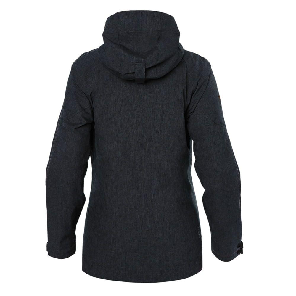 Chaqueta Mujer Drizzle B-Dry Hoody Jacket Melange Negro Lippi-2