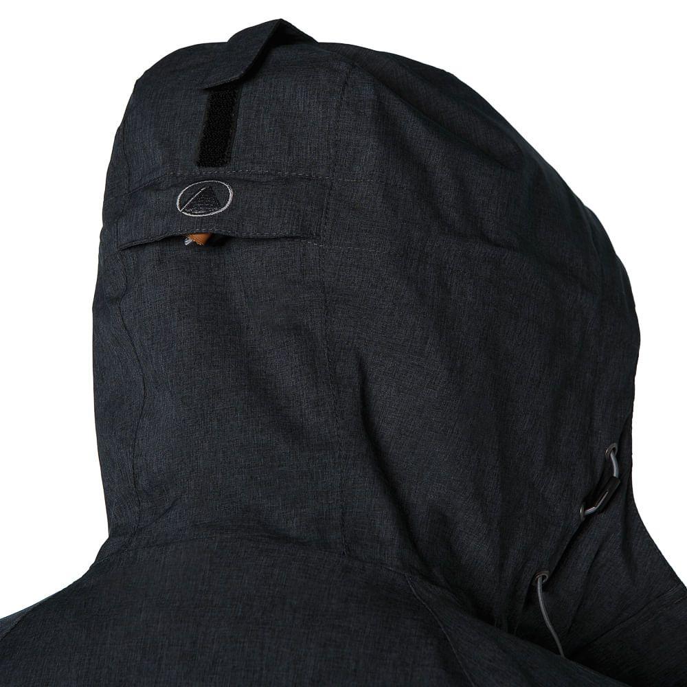 Chaqueta Mujer Drizzle B-Dry Hoody Jacket Melange Negro Lippi-4