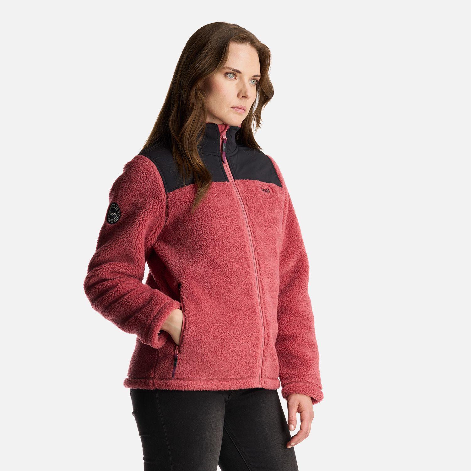 Chaqueta Mujer Glaciar Sherpa Pro Jacket Rosado Oscuro Lippi-2