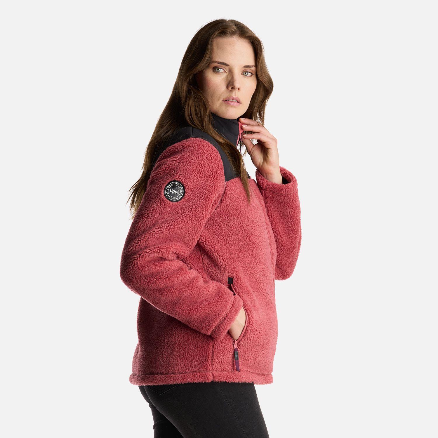 Chaqueta Mujer Glaciar Sherpa Pro Jacket Rosado Oscuro Lippi-3