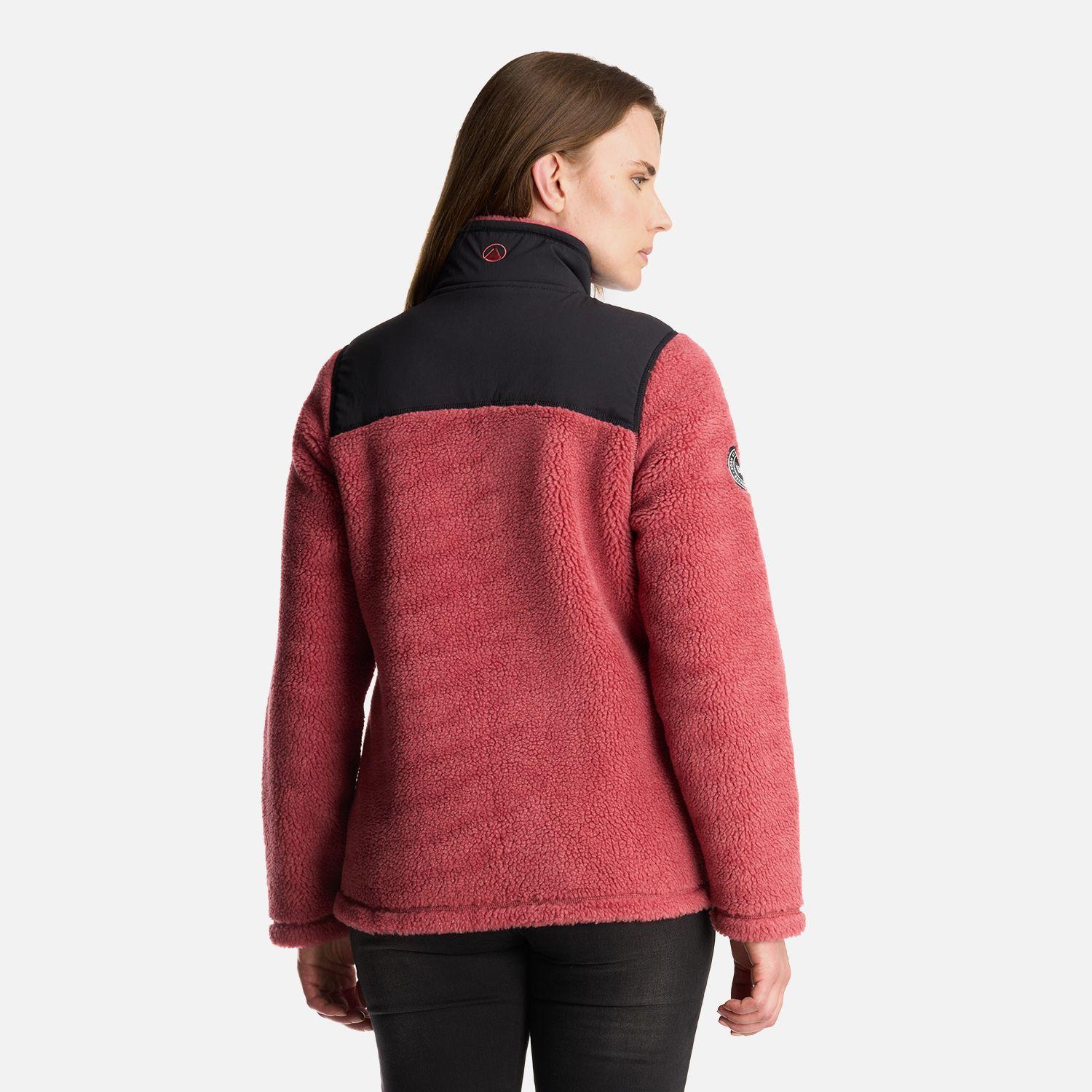 Chaqueta Mujer Glaciar Sherpa Pro Jacket Rosado Oscuro Lippi-4