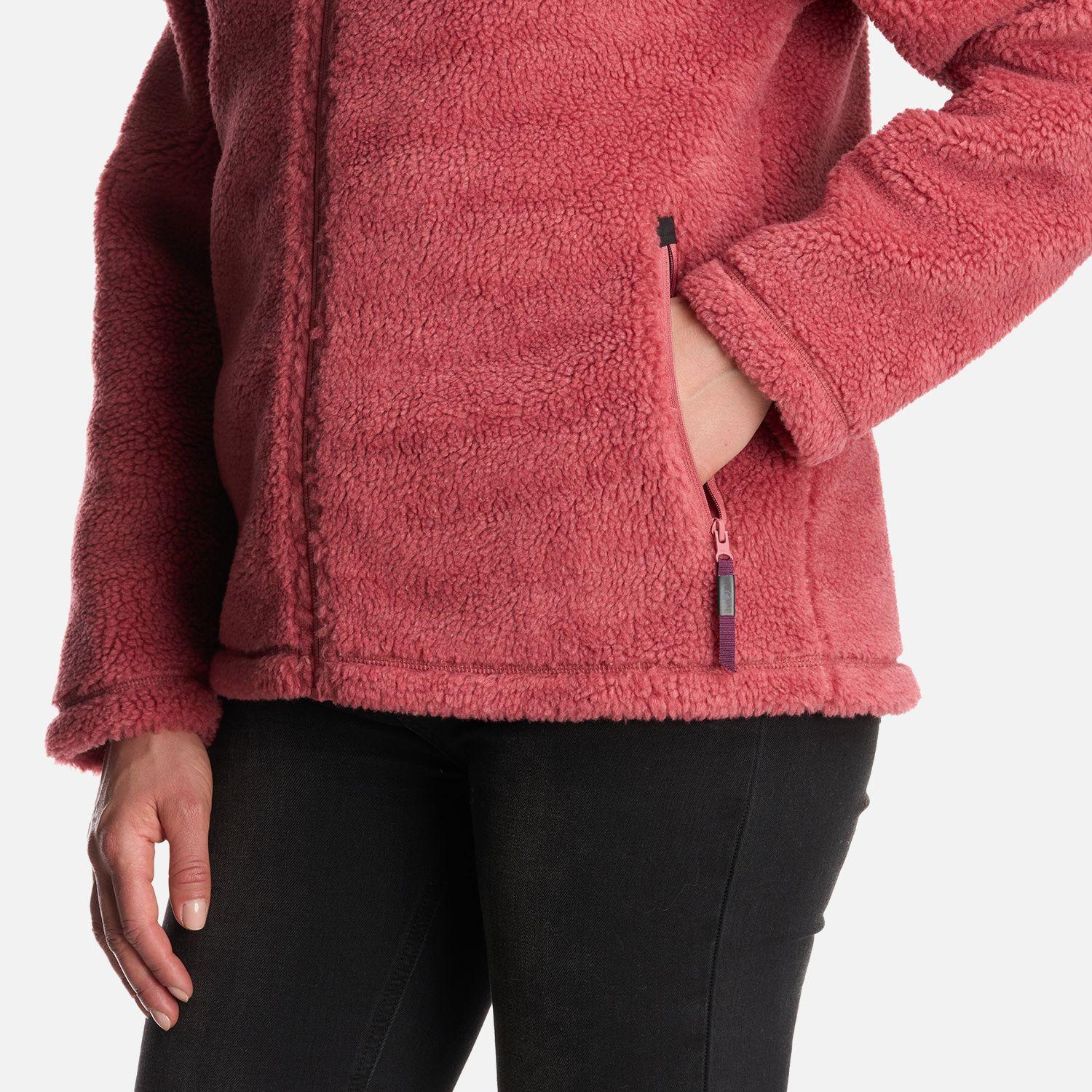 Chaqueta Mujer Glaciar Sherpa Pro Jacket Rosado Oscuro Lippi-5