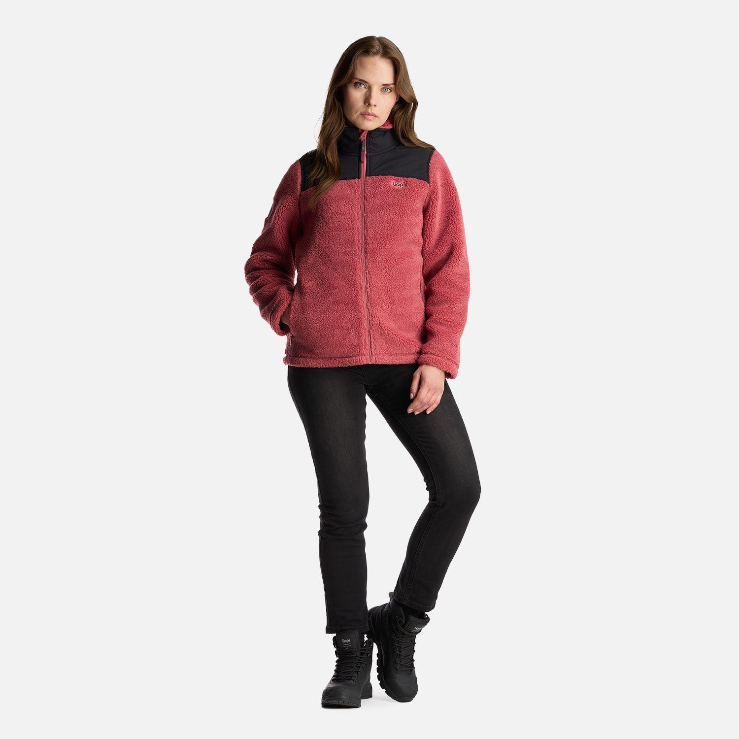 Chaqueta Mujer Glaciar Sherpa Pro Jacket Rosado Oscuro Lippi-6