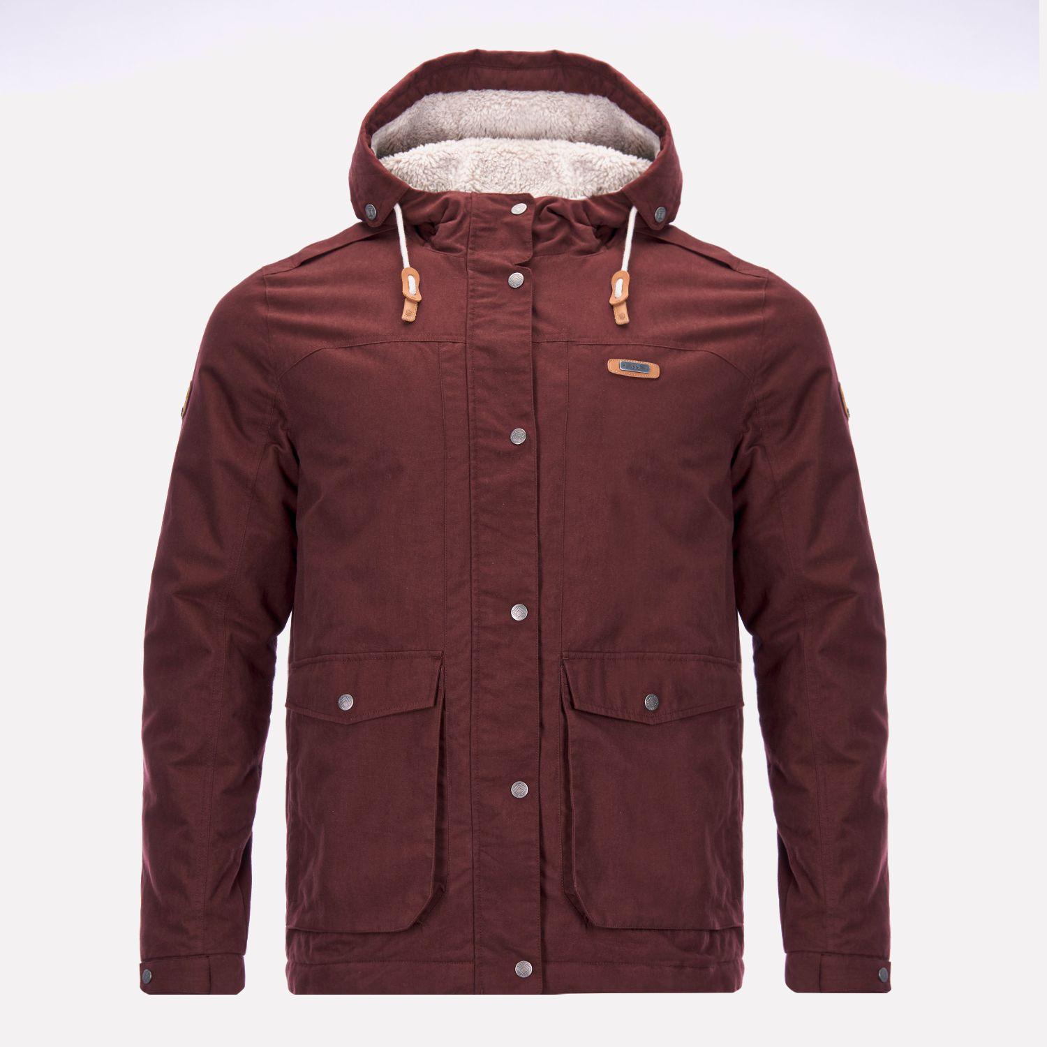 Chaqueta Hombre Peumo Canvas Hoody Jacket Burdeo Lippi-0