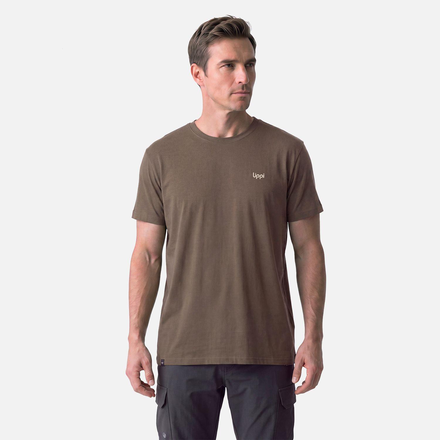 Polera Hombre Ulmo Back Print T-Shirt Cafe Lippi V27-0