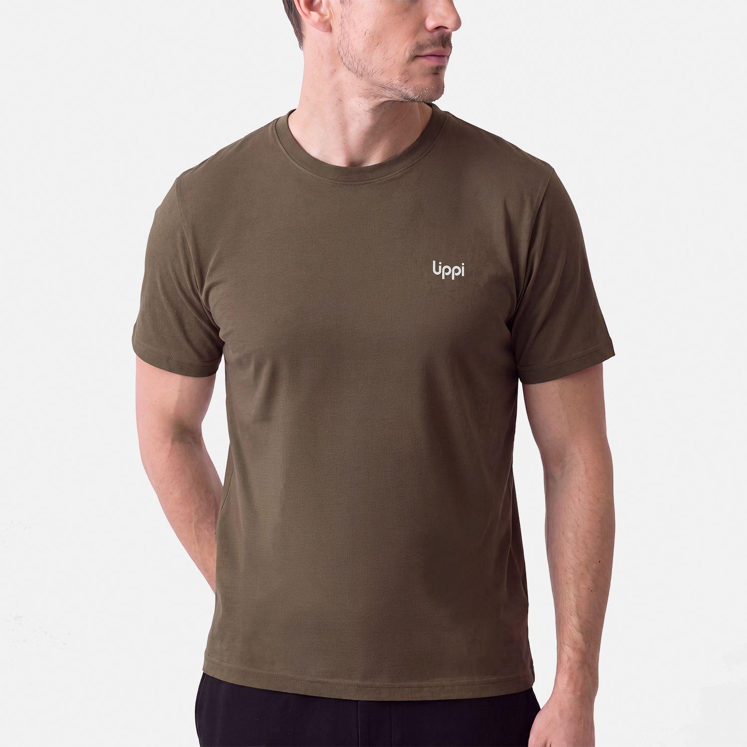 Polera Hombre Ulmo Back Print T-Shirt Cafe Lippi V27-2