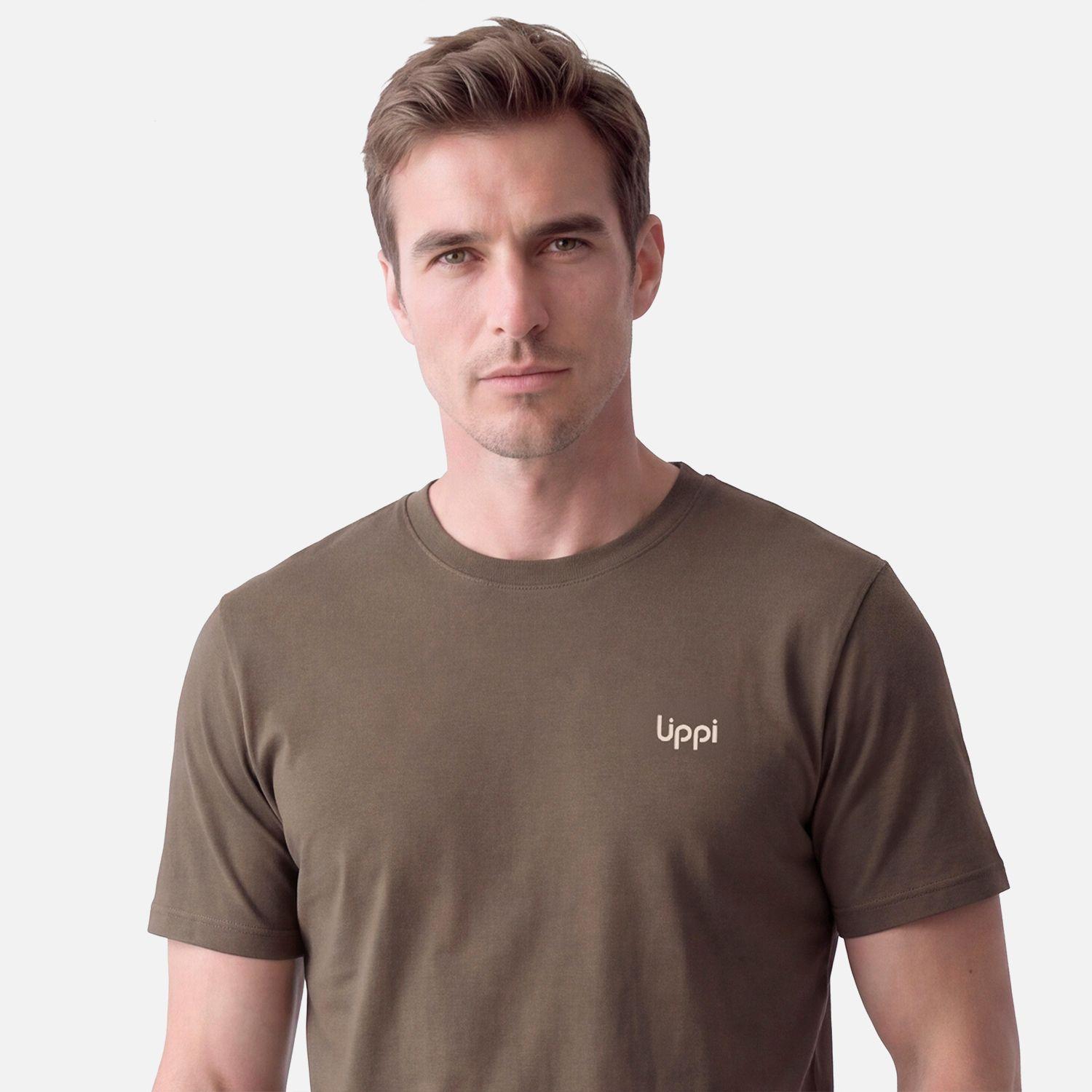 Polera Hombre Ulmo Back Print T-Shirt Cafe Lippi V27-3