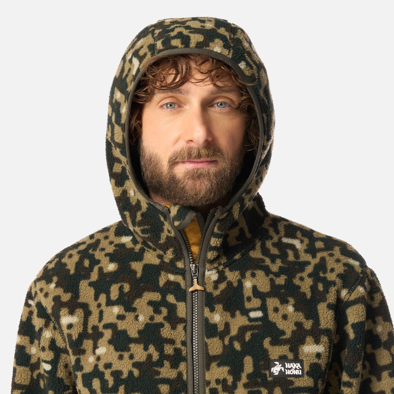 Polar Hombre Ñire Print Verde Militar Haka Honu-3