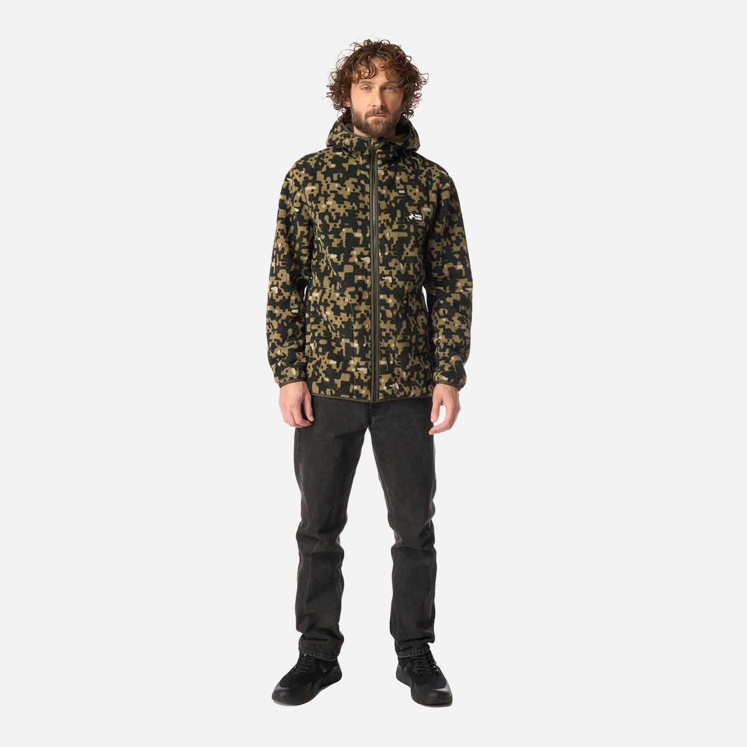 Polar Hombre Ñire Print Verde Militar Haka Honu-5