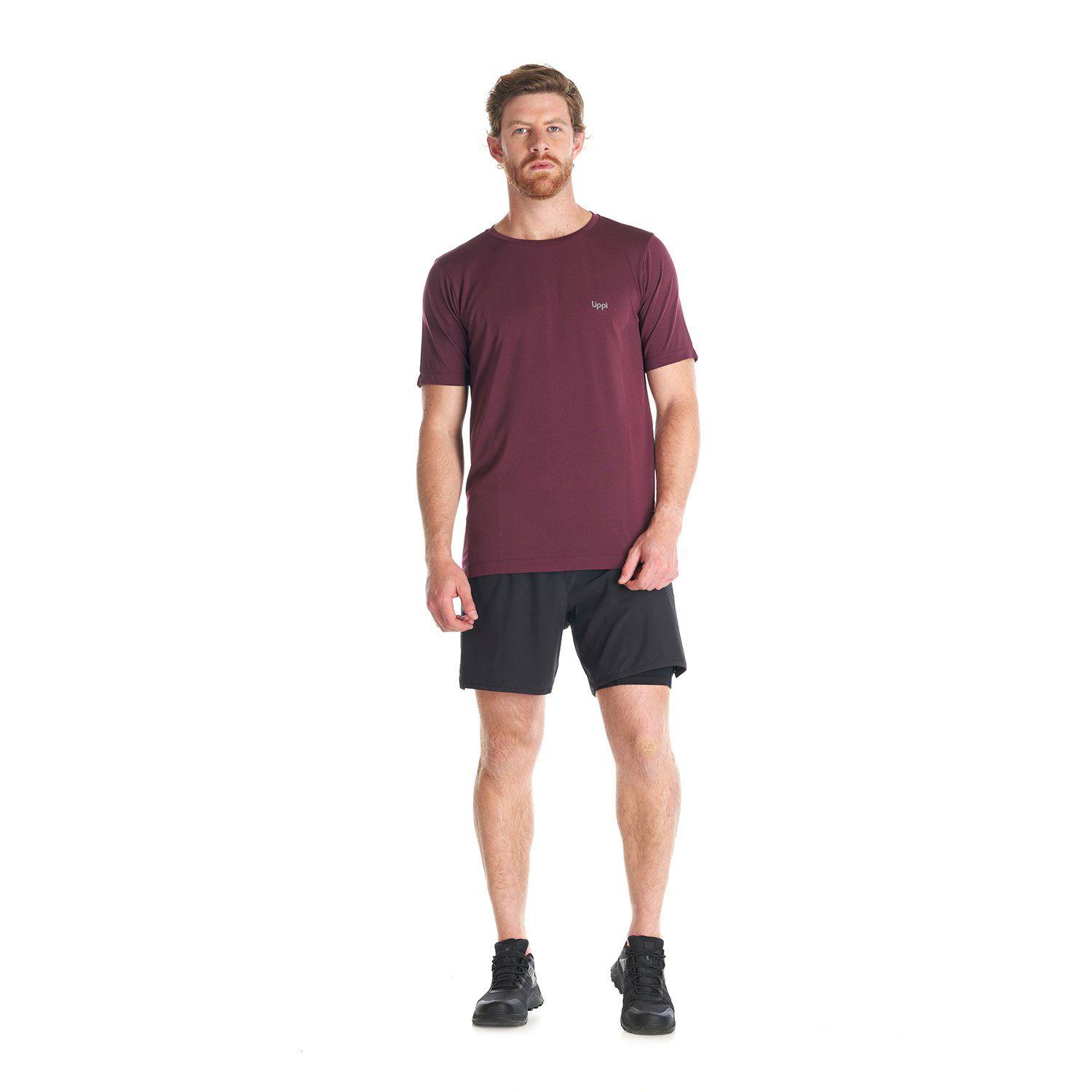 Polera Hombre B-Ready Seamless T-Shirt Rojo Oscuro Lippi-7