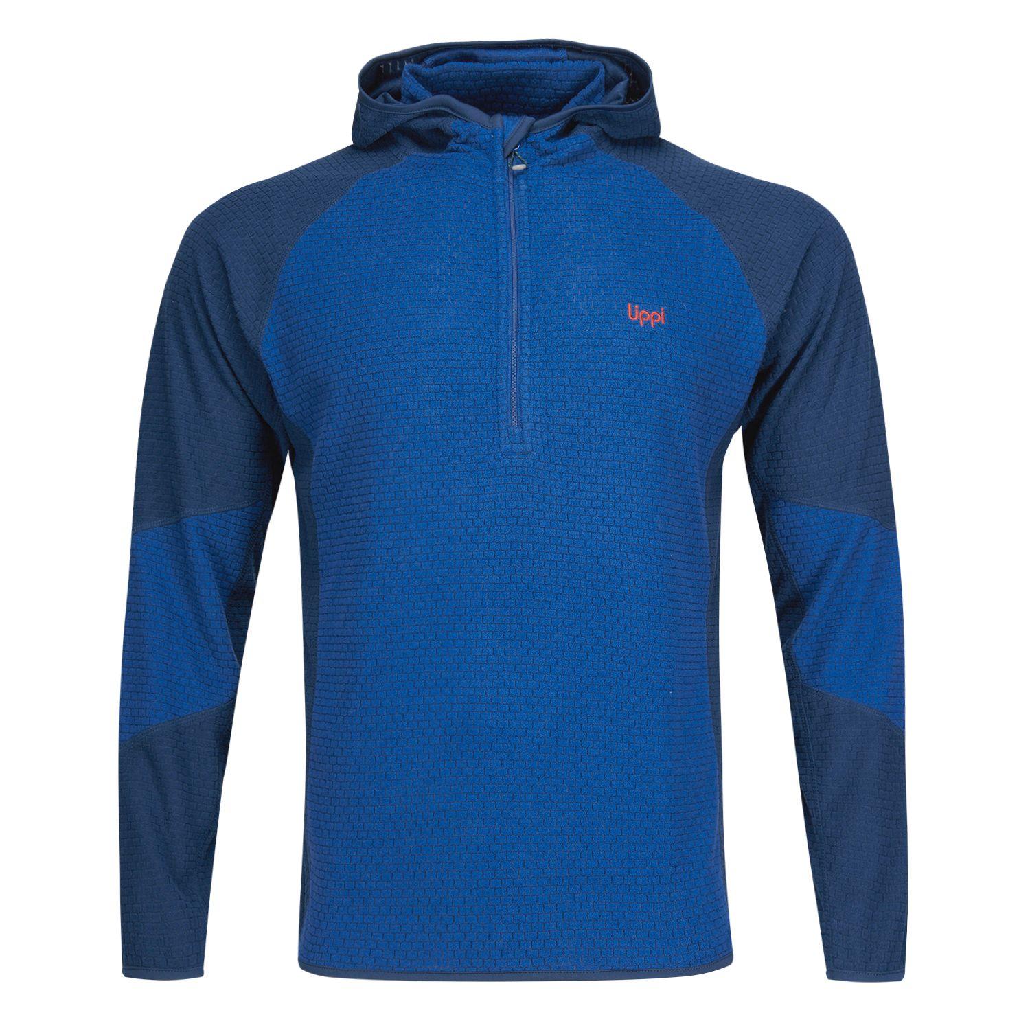 Poleron Hombre Jacaranda Nano-F 14 Zip Hoody Azul Lippi V21-0
