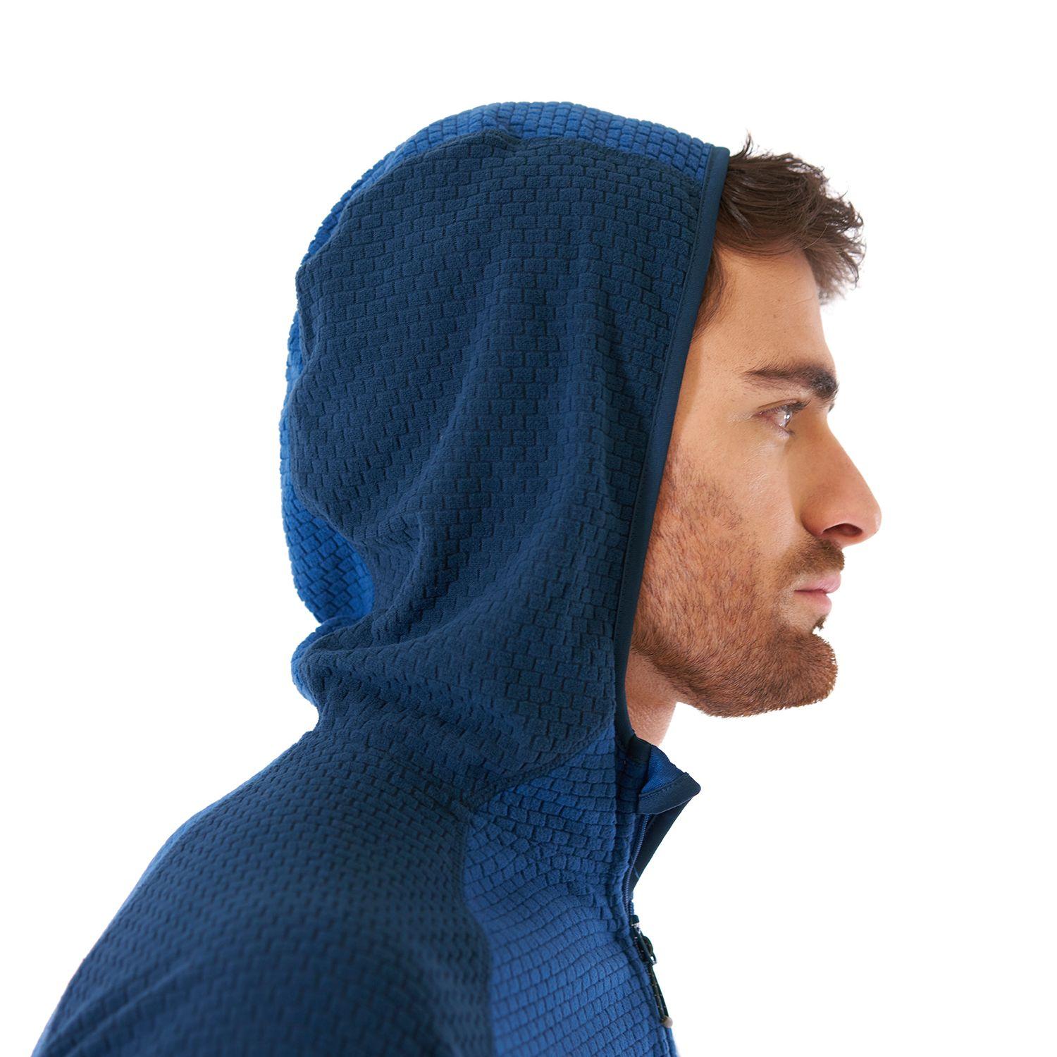 Poleron Hombre Jacaranda Nano-F 14 Zip Hoody Azul Lippi V21-5
