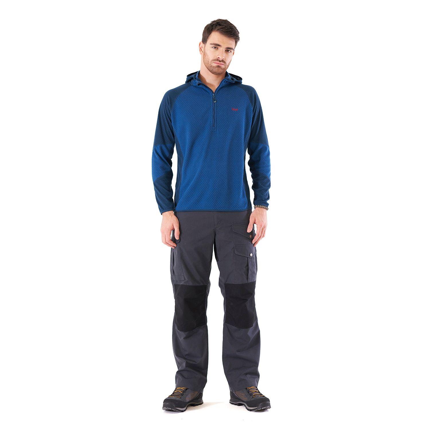 Poleron Hombre Jacaranda Nano-F 14 Zip Hoody Azul Lippi V21-7