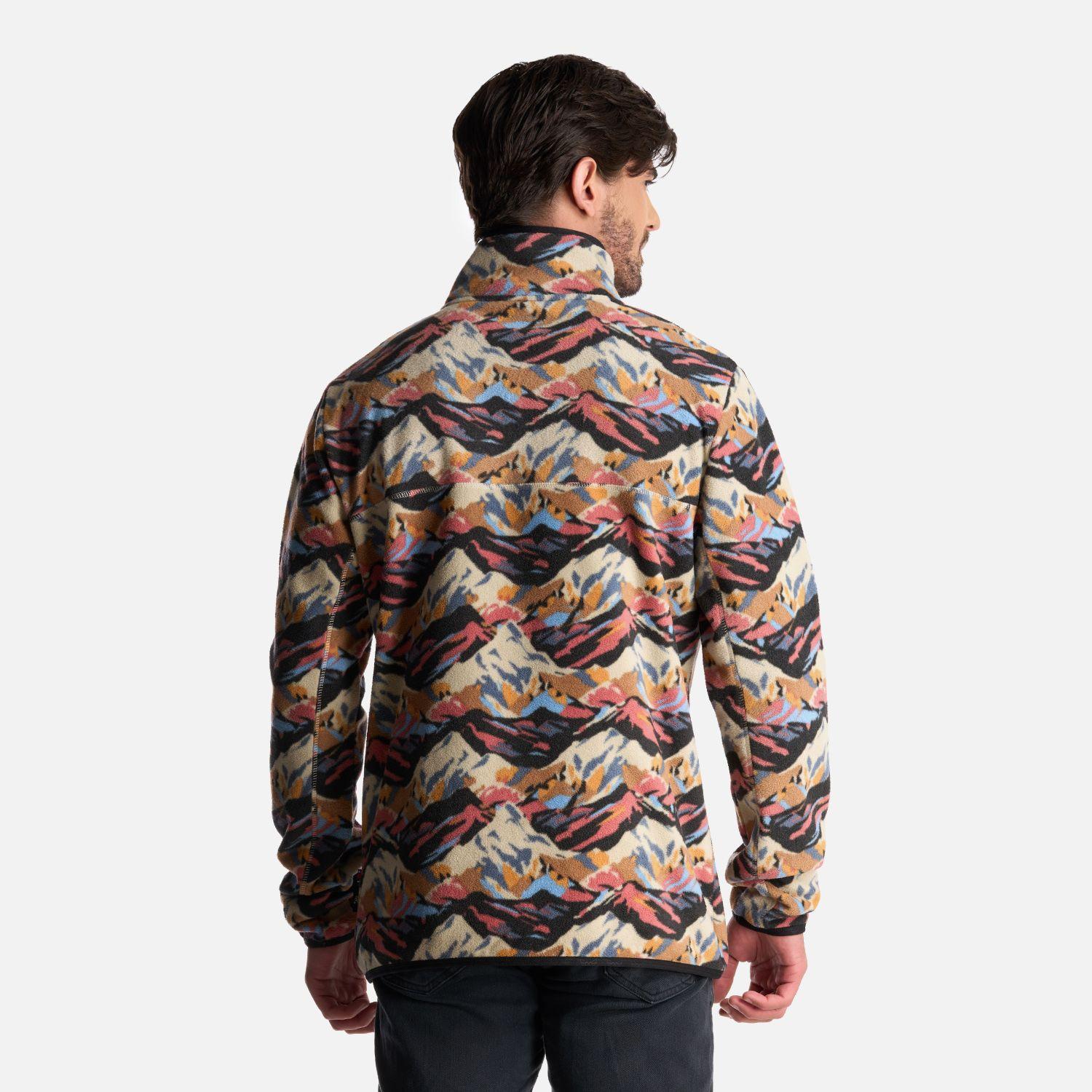 Poleron Hombre Tokerau Print Negro Haka Honu-4