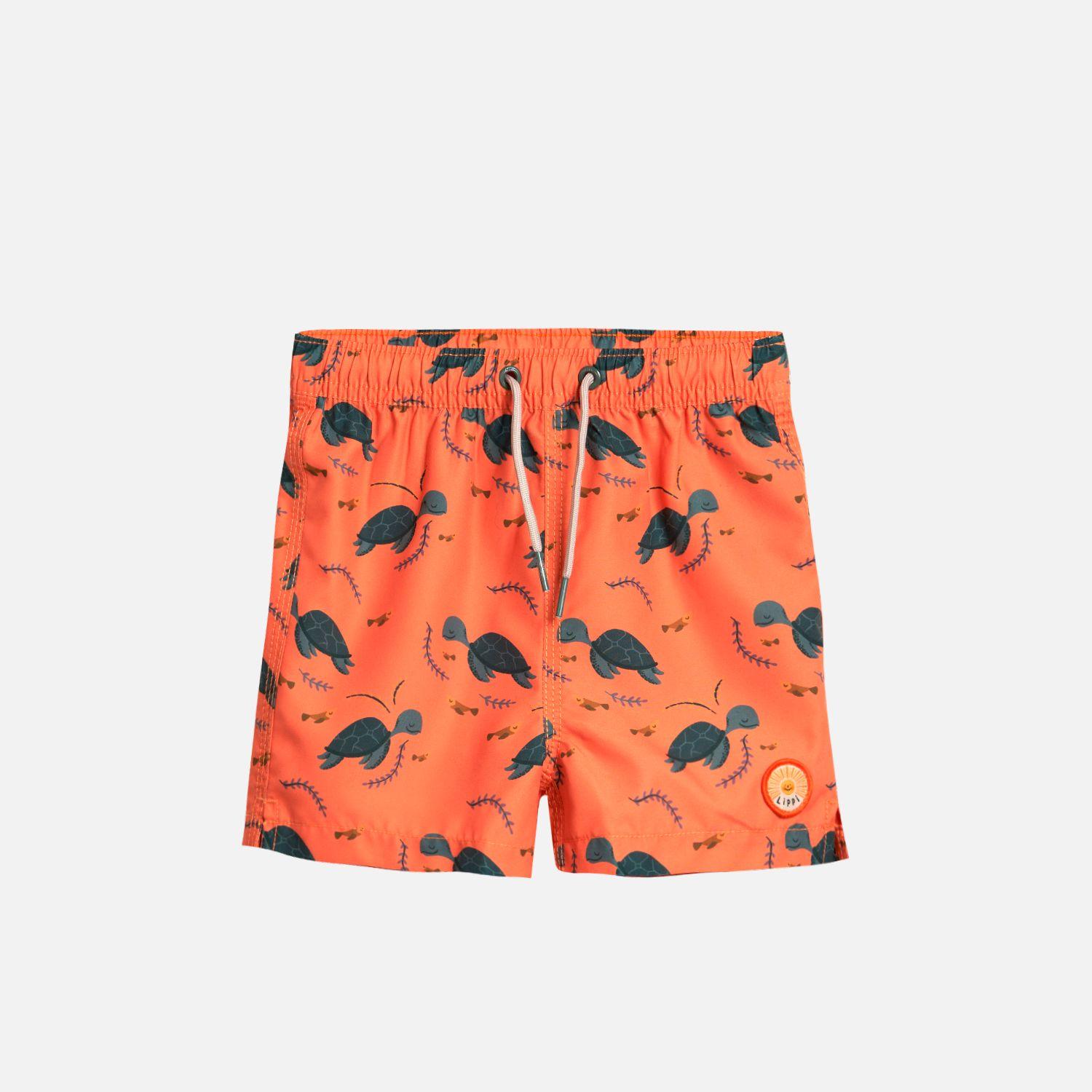 Short Baby Boy Beluga Swimwear Print Mostaza Lippi-0