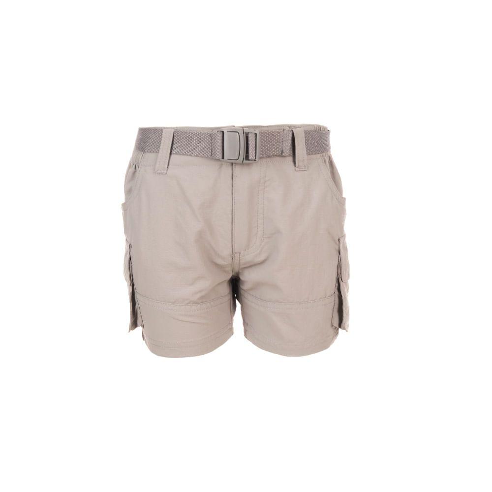 Short Niña Mini Just-Go Q-Dry Cargo Shorts Gris Lippi-0