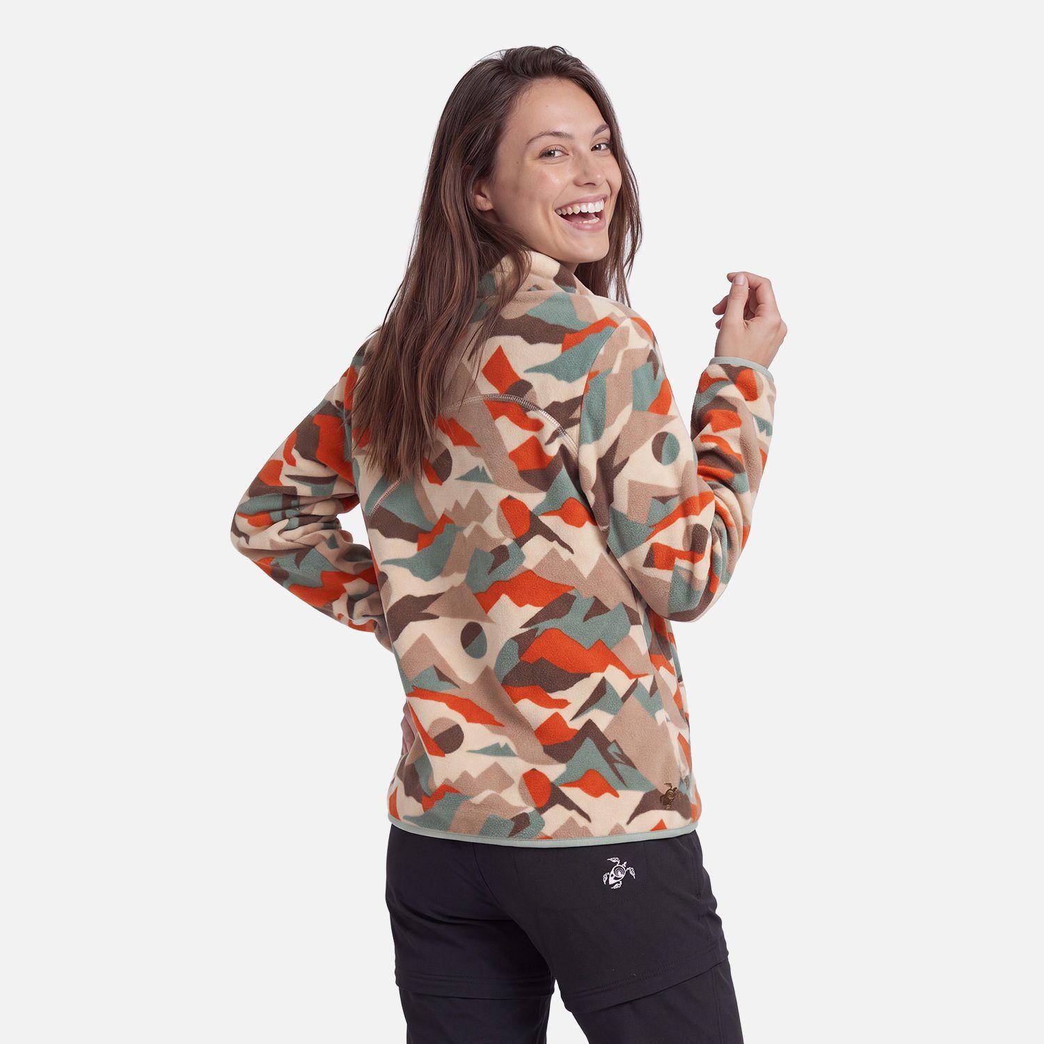 Polar Mujer Tokerau Print Crema Haka Honu V27-2