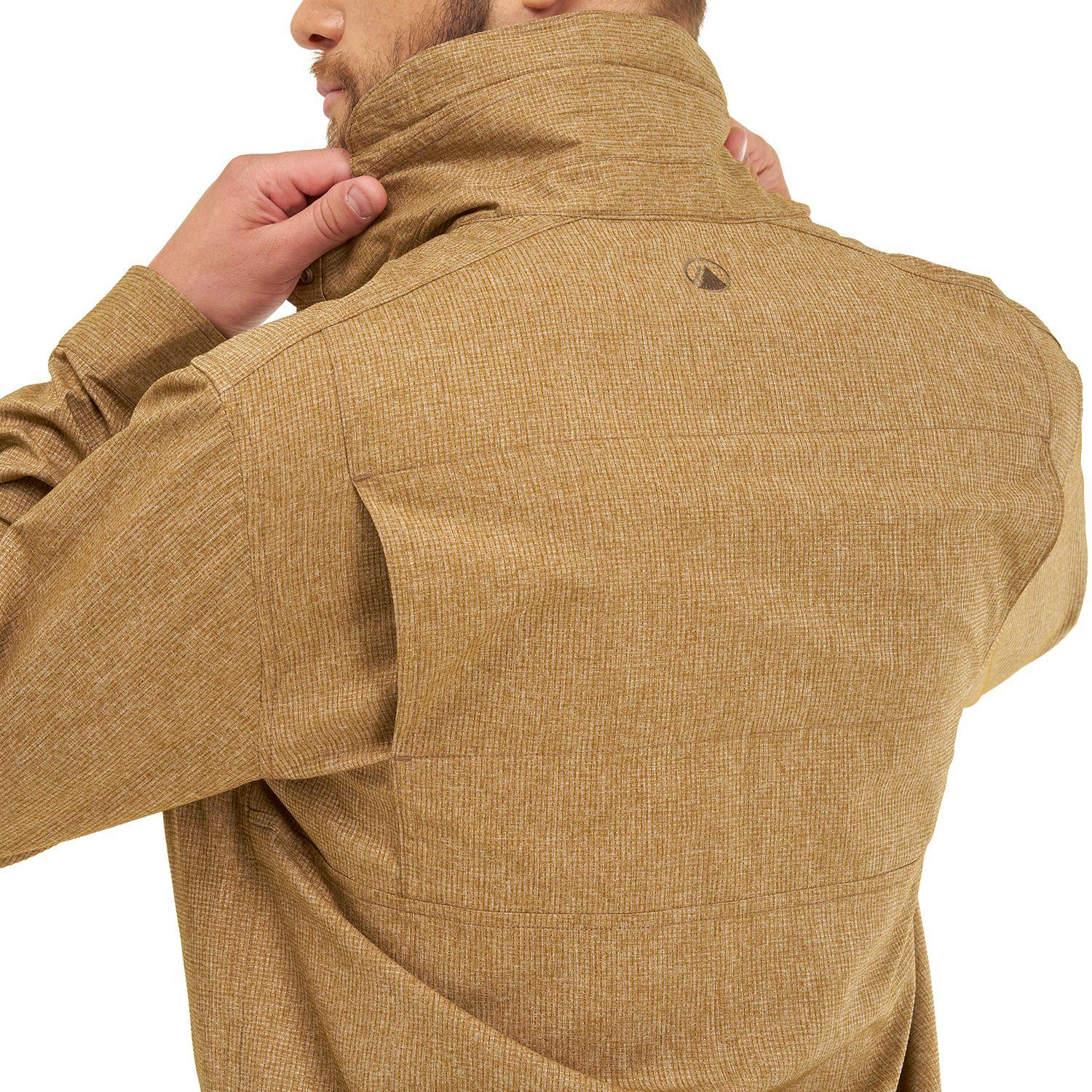 Camisa Hombre Rosselot Long Sleeve Q-Dry Shirt Melange Mostaza Lippi-4