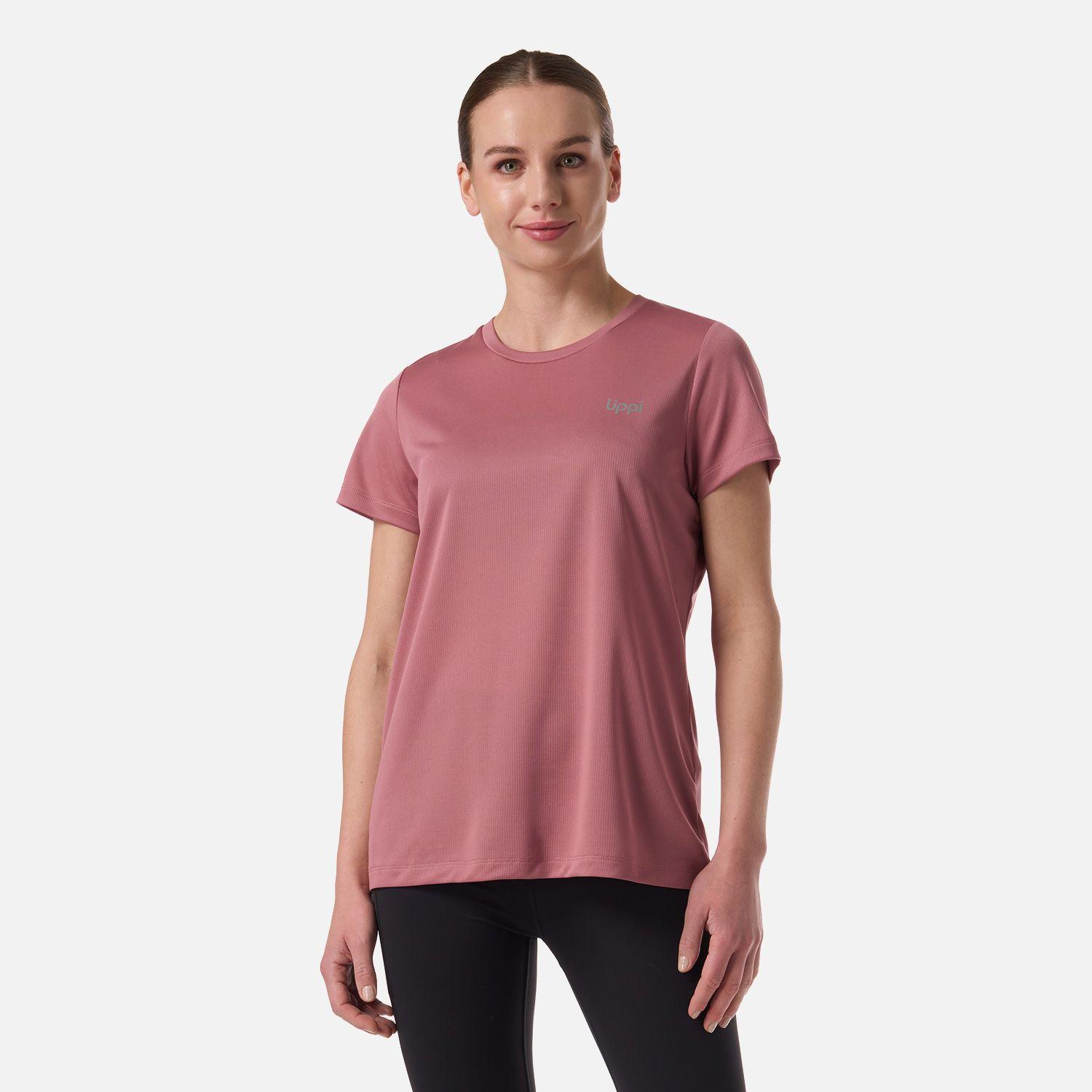Polera Mujer Core Q-Dry T-Shirt Rosa Oscuro Lippi V26-0