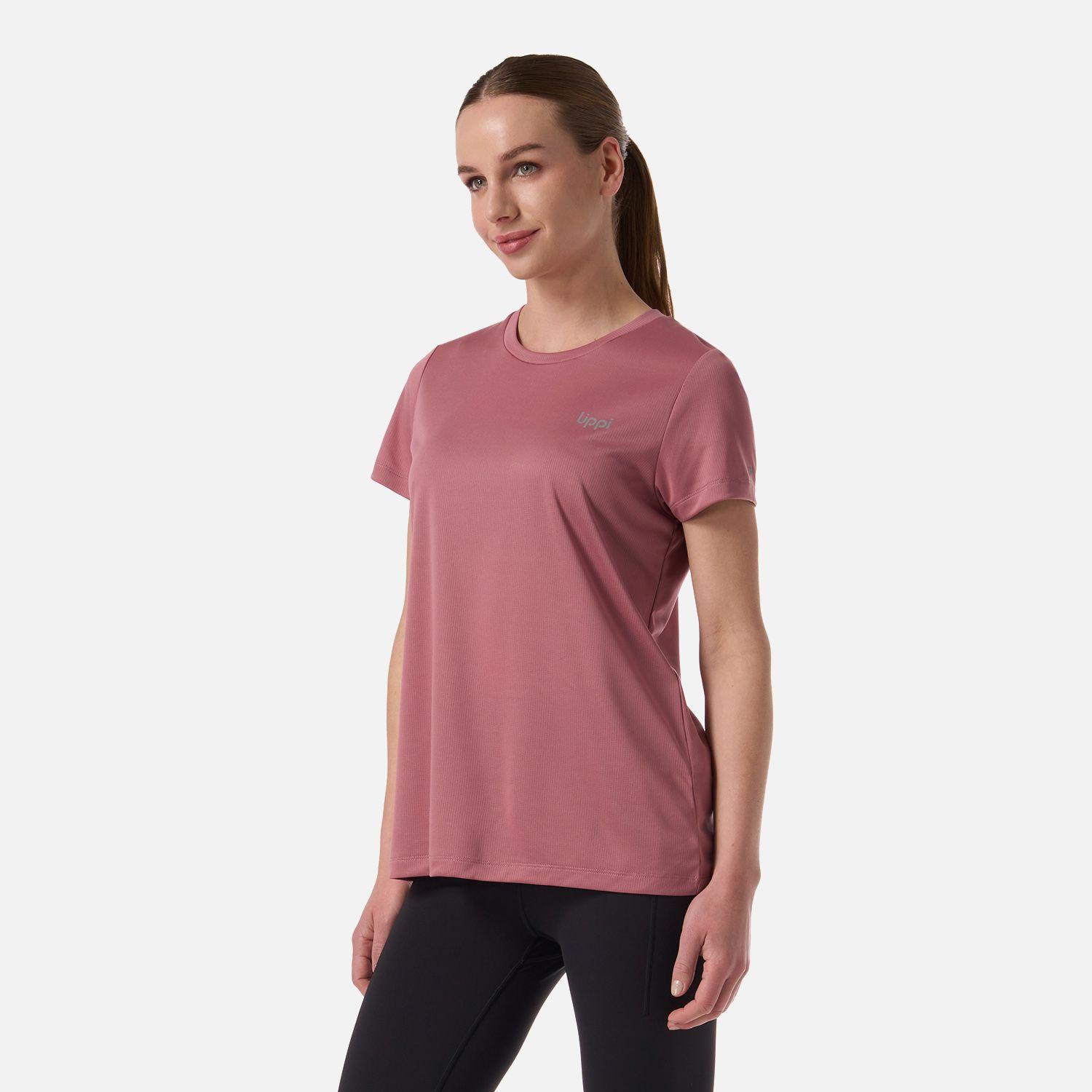 Polera Mujer Core Q-Dry T-Shirt Rosa Oscuro Lippi V26-1