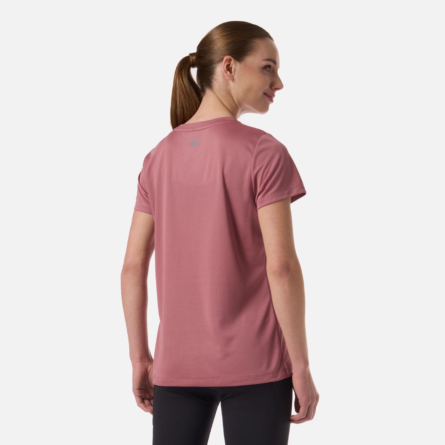 Polera Mujer Core Q-Dry T-Shirt Rosa Oscuro Lippi V26-2
