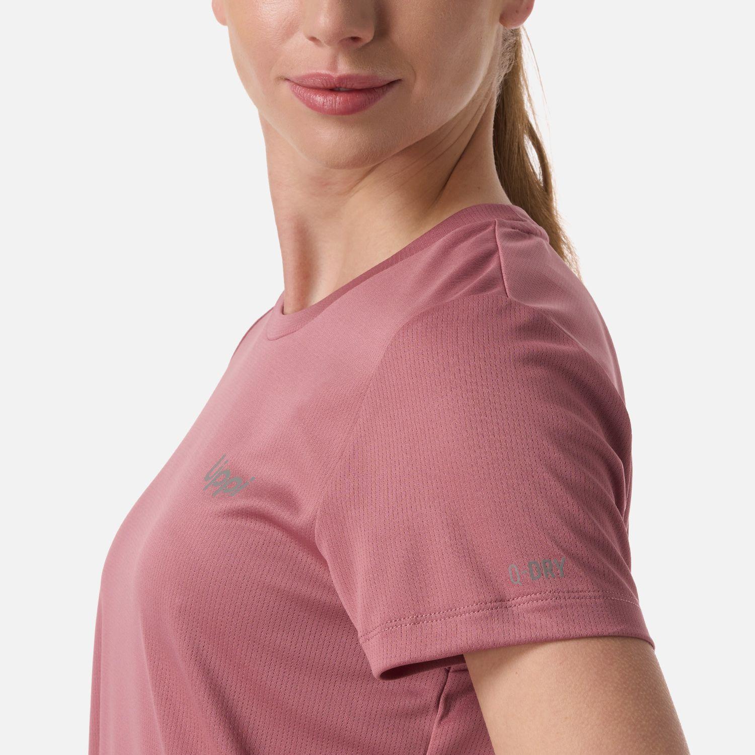 Polera Mujer Core Q-Dry T-Shirt Rosa Oscuro Lippi V26-4