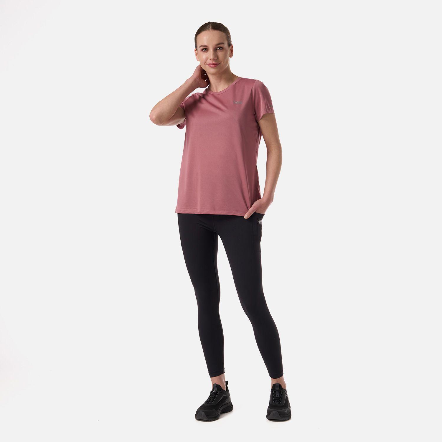 Polera Mujer Core Q-Dry T-Shirt Rosa Oscuro Lippi V26-5