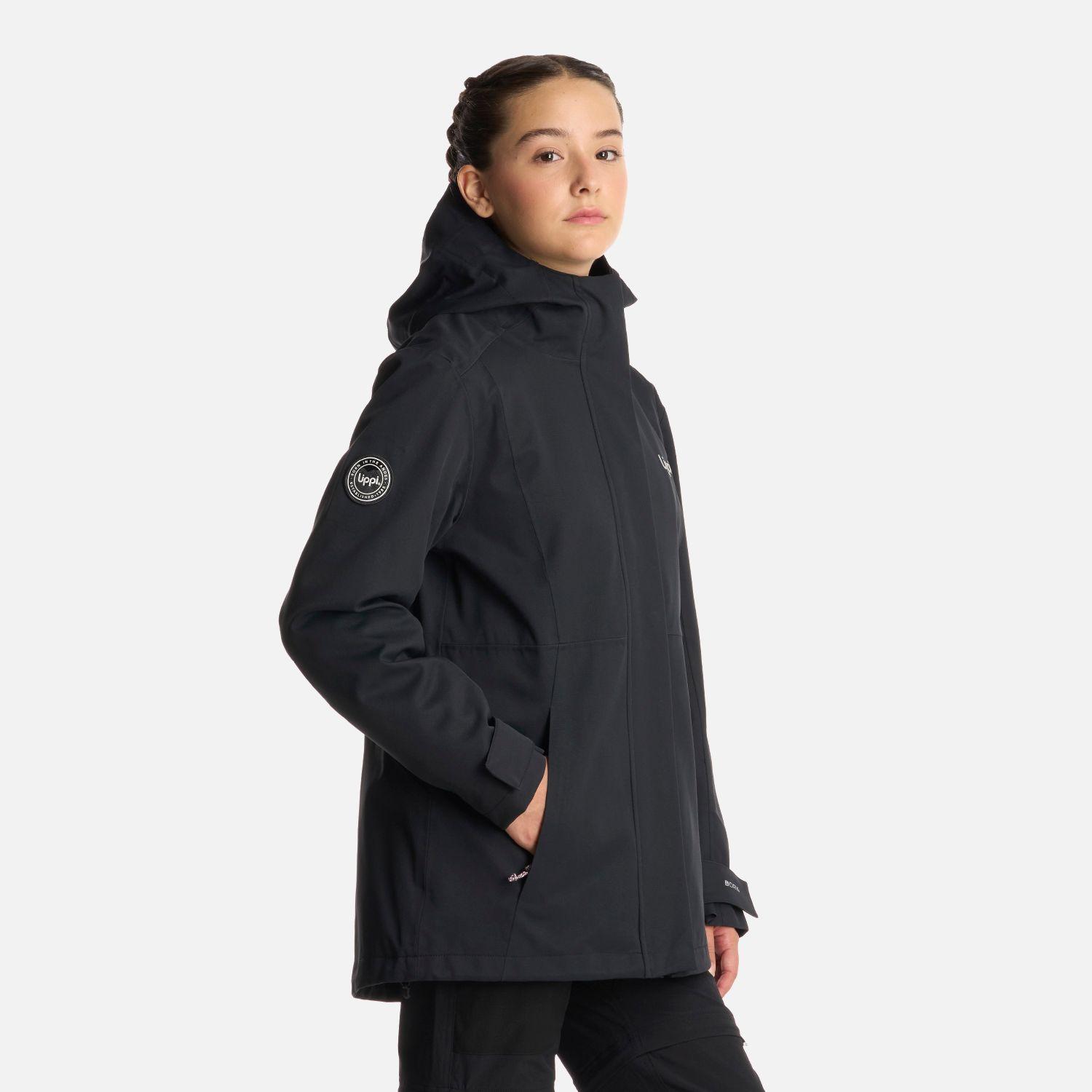 Chaqueta Teen Girl Lake Fusion 3 B-Dry Hoody Negro Lippi I25-2