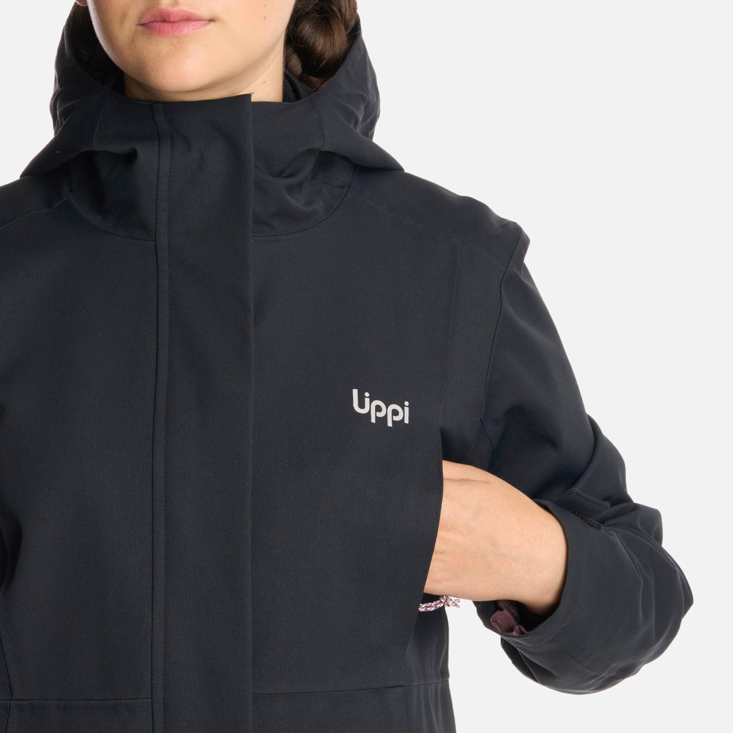 Chaqueta Teen Girl Lake Fusion 3 B-Dry Hoody Negro Lippi I25-5