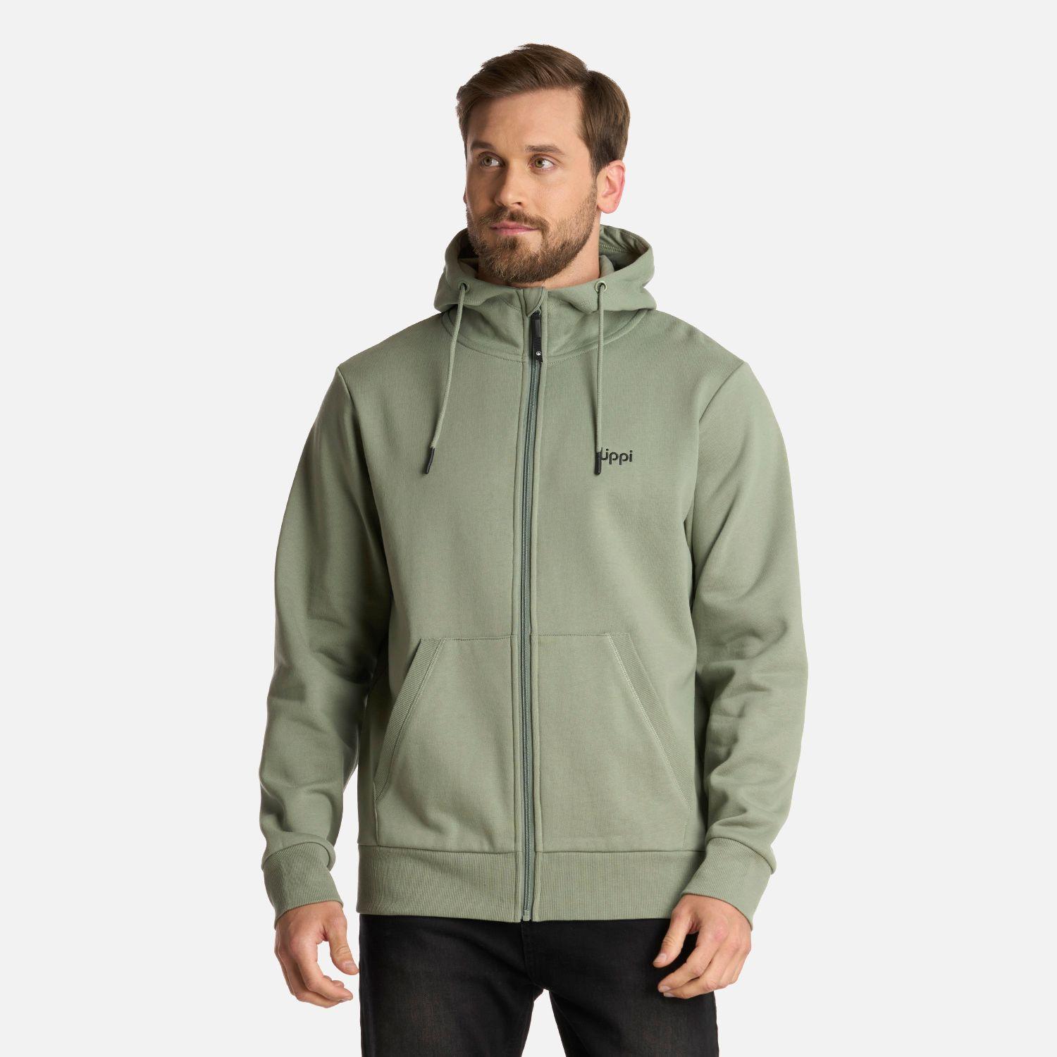 Polerón Hombre Ulmo FullZip Sweatshirt Jade Oscuro Lippi I25-0
