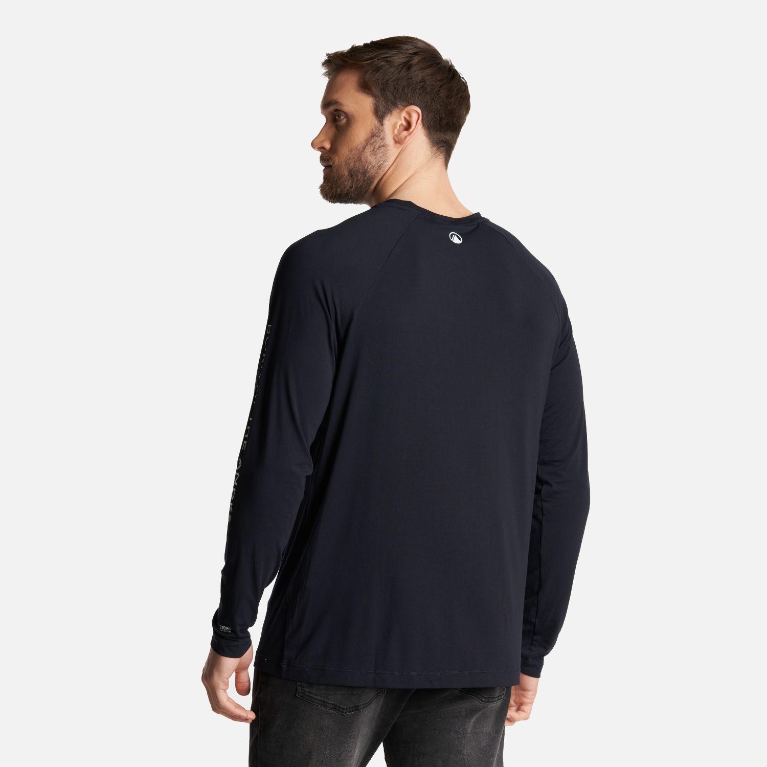 Polera Hombre Sun Action Long Sleeve Q-Dry Tshirt Grafito Lippi-3