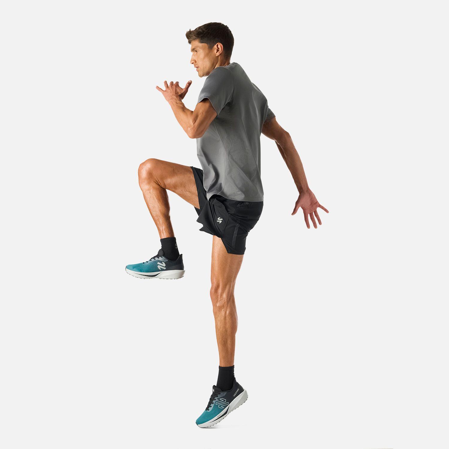 Polera manga corta running hombre Tempo Advanced-2