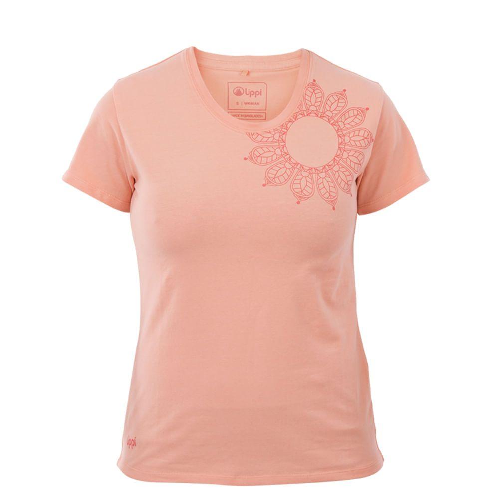 Polera Mujer Mandala Cotton T-Shirt Salmon Lippi-0