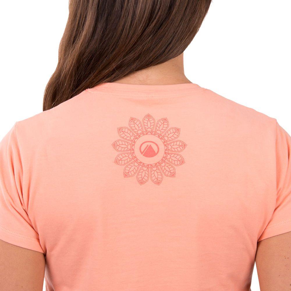 Polera Mujer Mandala Cotton T-Shirt Salmon Lippi-3