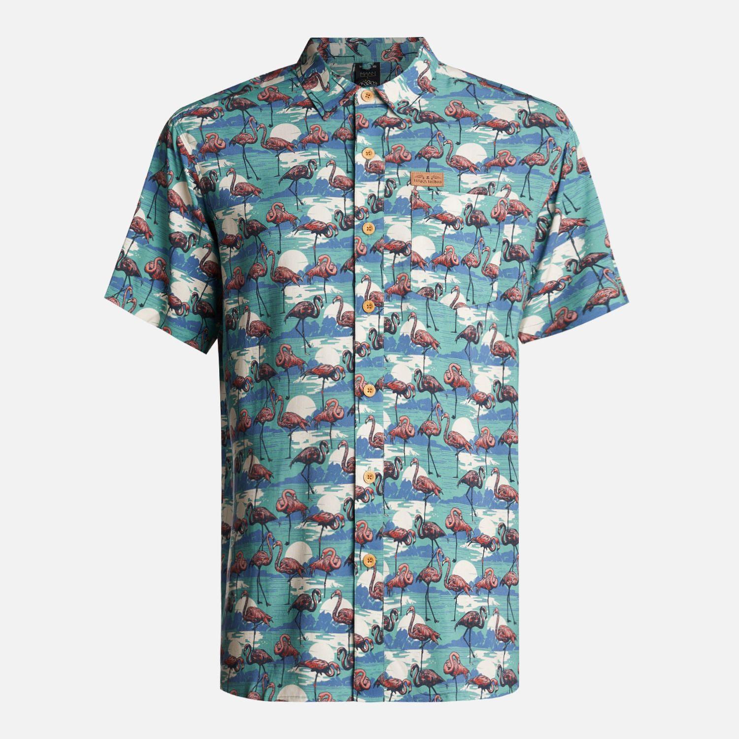 Camisa Hombre Good Karma Print Turquesa Haka Honu-0