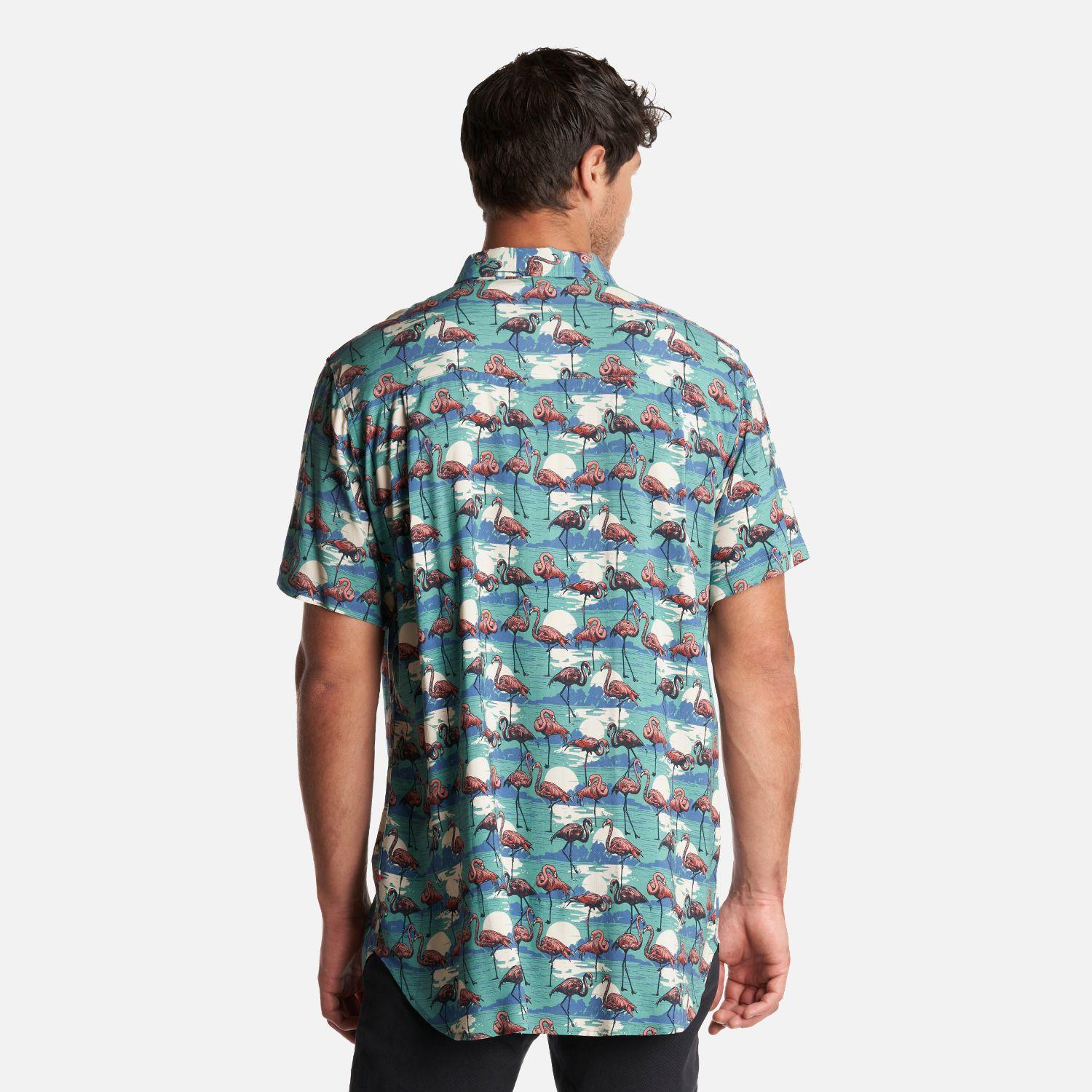 Camisa Hombre Good Karma Print Turquesa Haka Honu-3