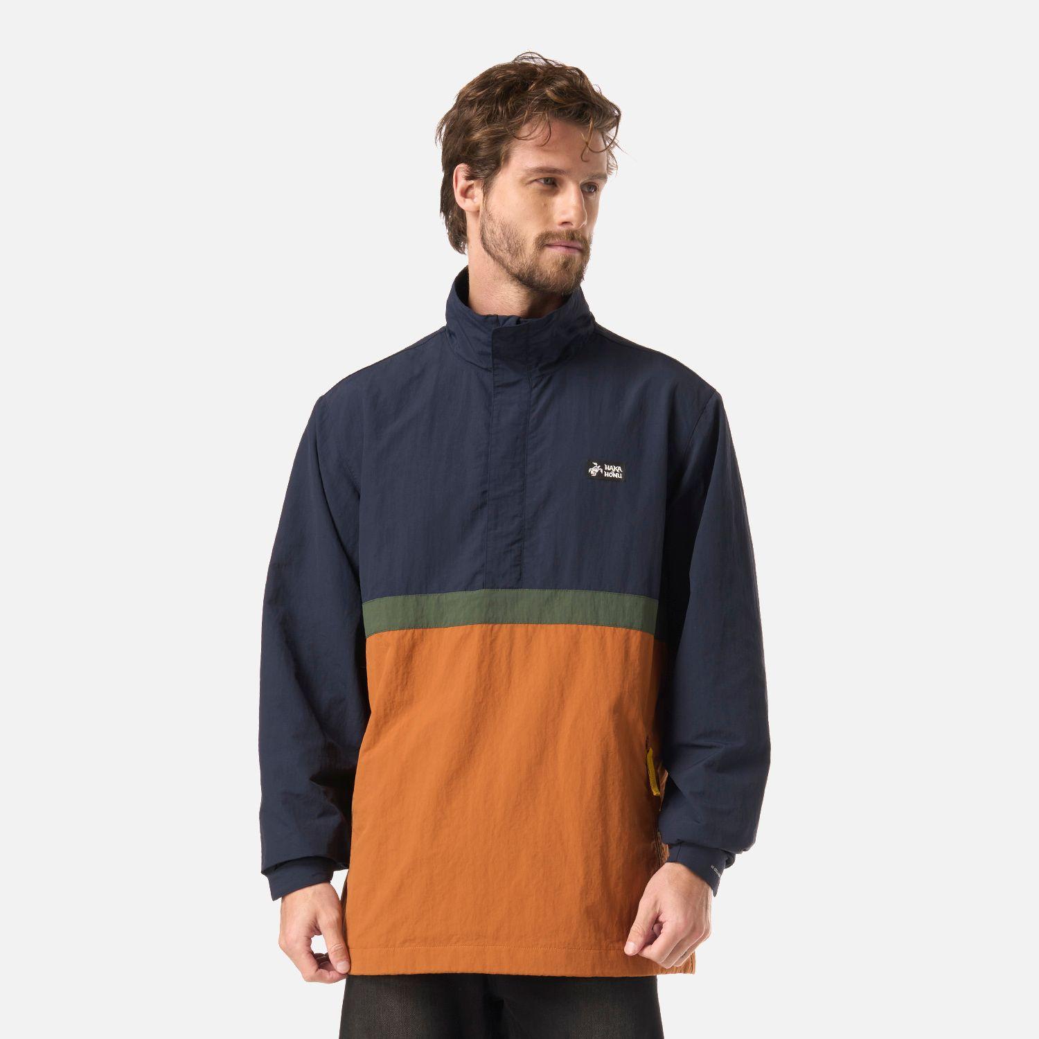 Chaqueta Hombre Hijo Del Viento 14 Zip Azul Noche Haka Honu V26-6