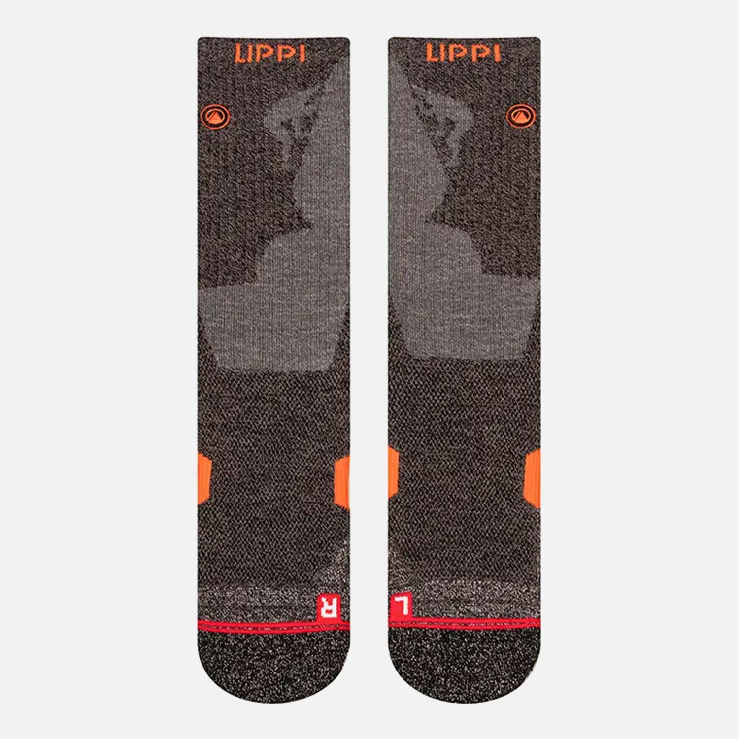 Calcetin Hombre Trekking Warm Socks Gris Oscuro Lippi I23-1