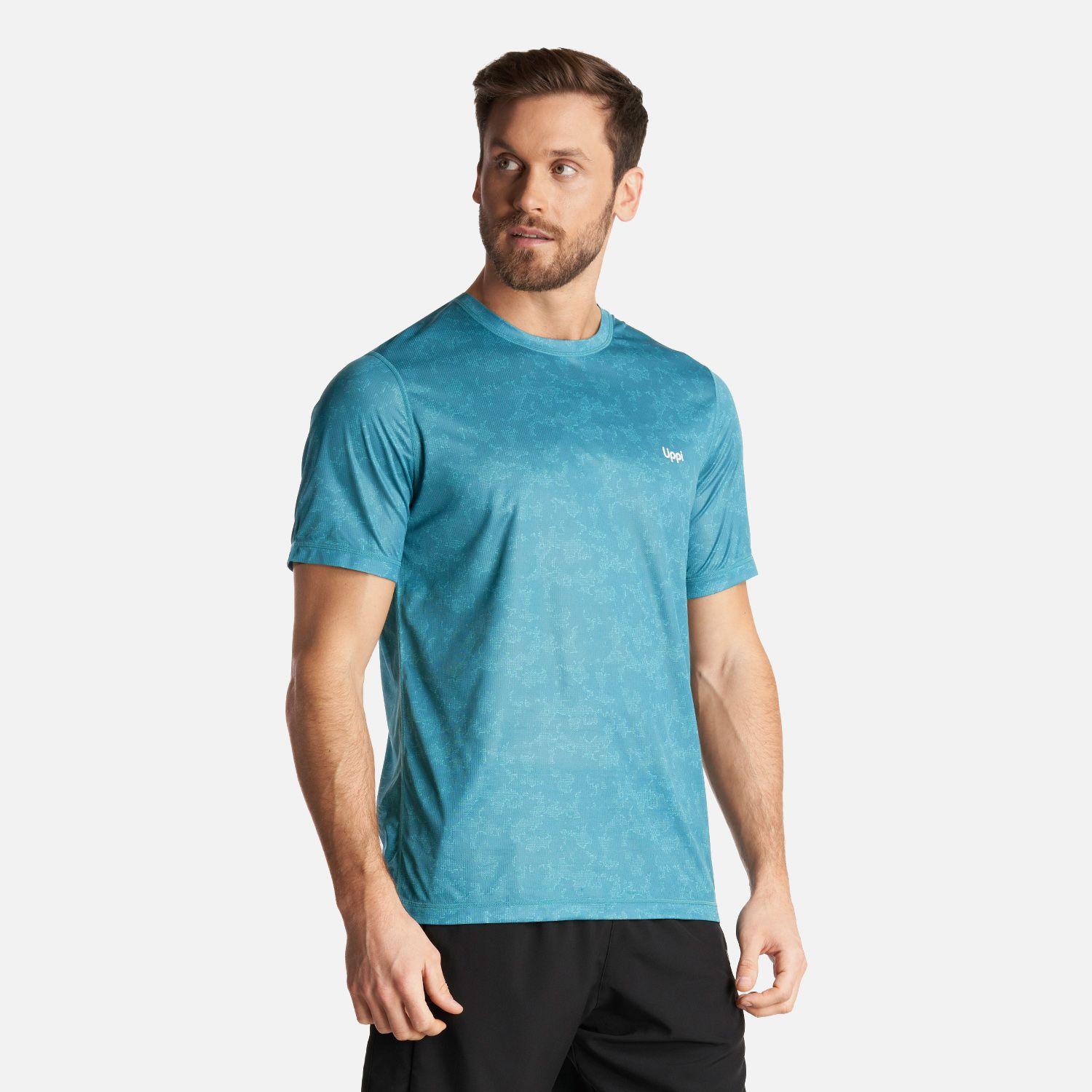 Polera Hombre Core Q-Dry T-Shirt Print Petroleo Lippi I24-2